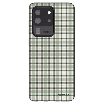 Picasee silikonski črni ovitek za Samsung Galaxy S20 Ultra 5G G988F - Sage Tartan
