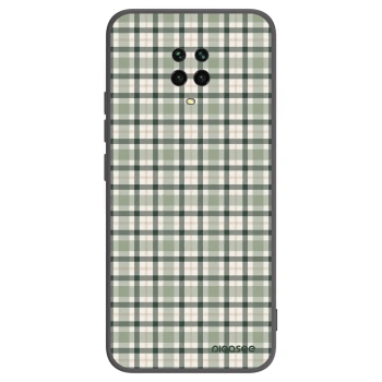 Picasee silikonski črni ovitek za Xiaomi Redmi Note 9 Pro - Sage Tartan