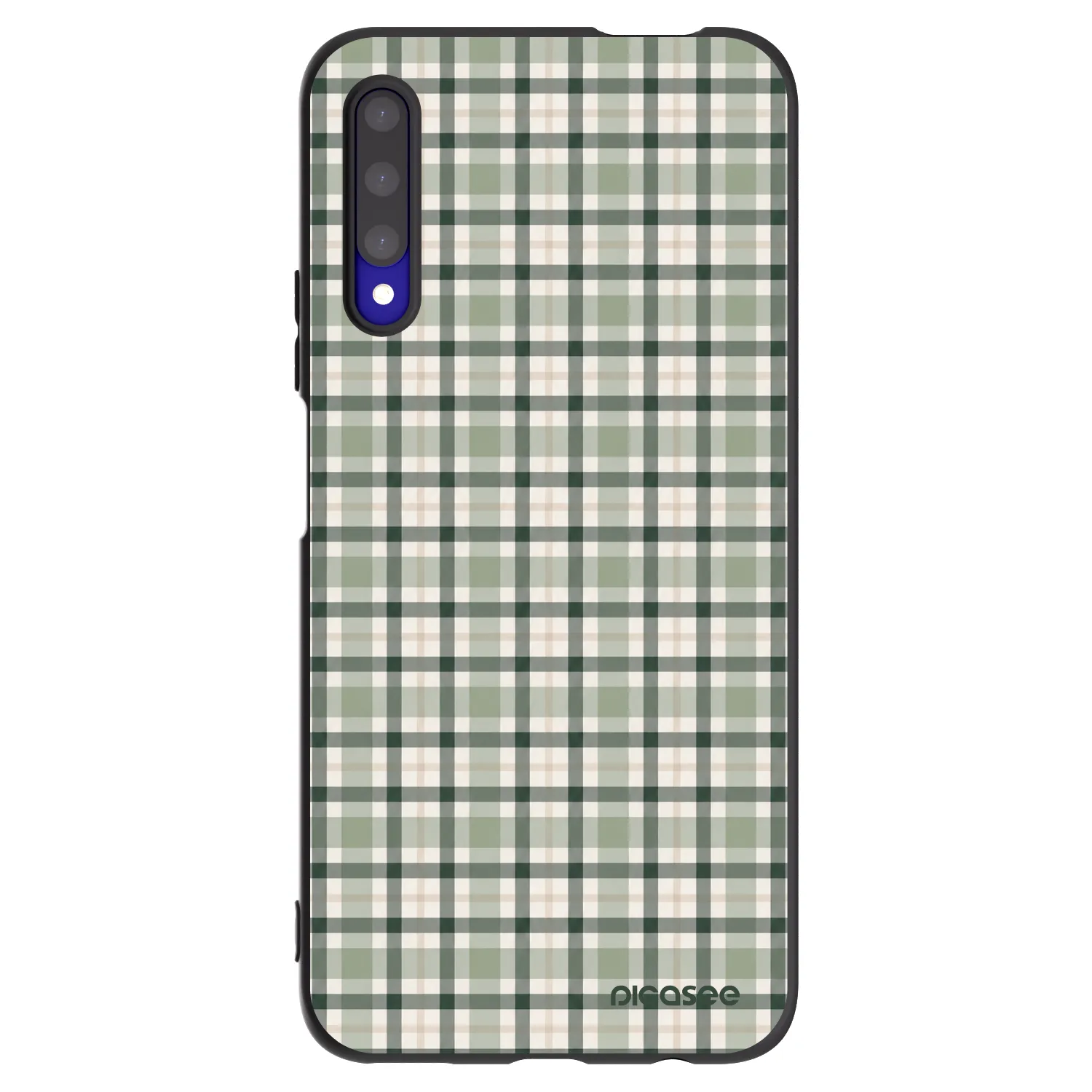 Picasee silikonski črni ovitek za Honor 9X Pro - Sage Tartan