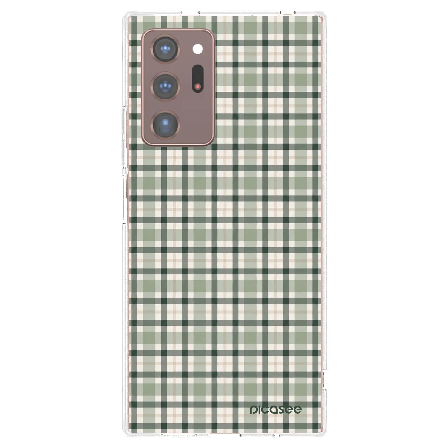 Picasee silikonski prozorni ovitek za Samsung Galaxy Note 20 Ultra - Sage Tartan