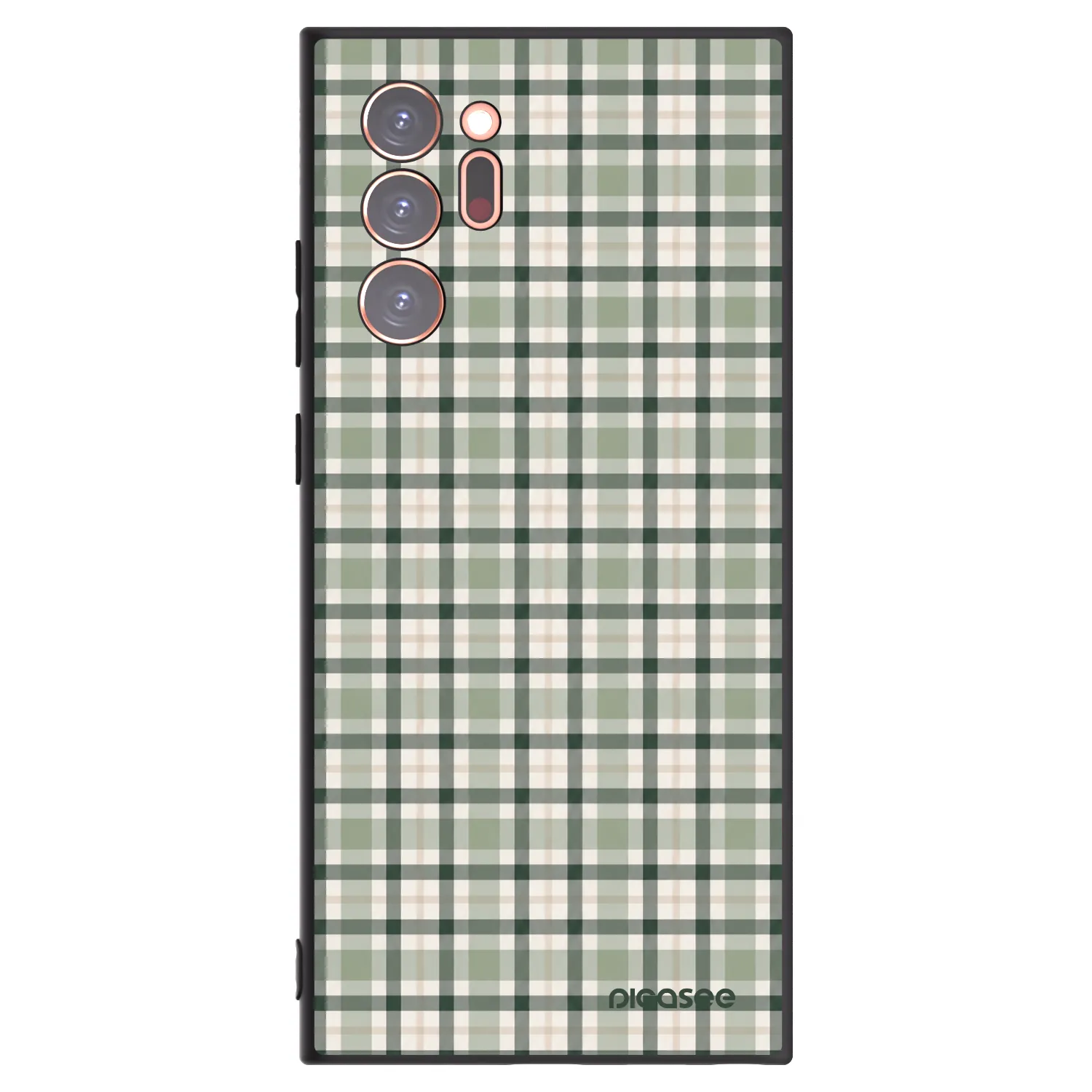 Picasee silikonski črni ovitek za Samsung Galaxy Note 20 Ultra - Sage Tartan