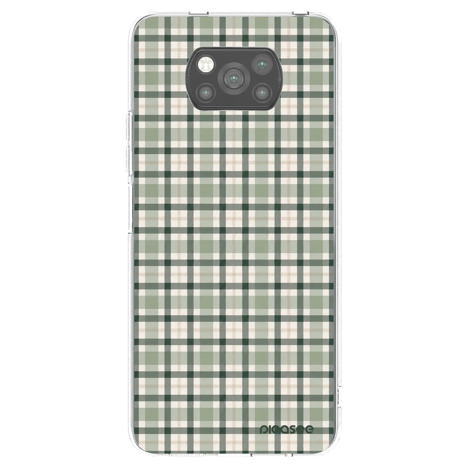 Picasee silikonski črni ovitek za Xiaomi Poco X3 - Sage Tartan