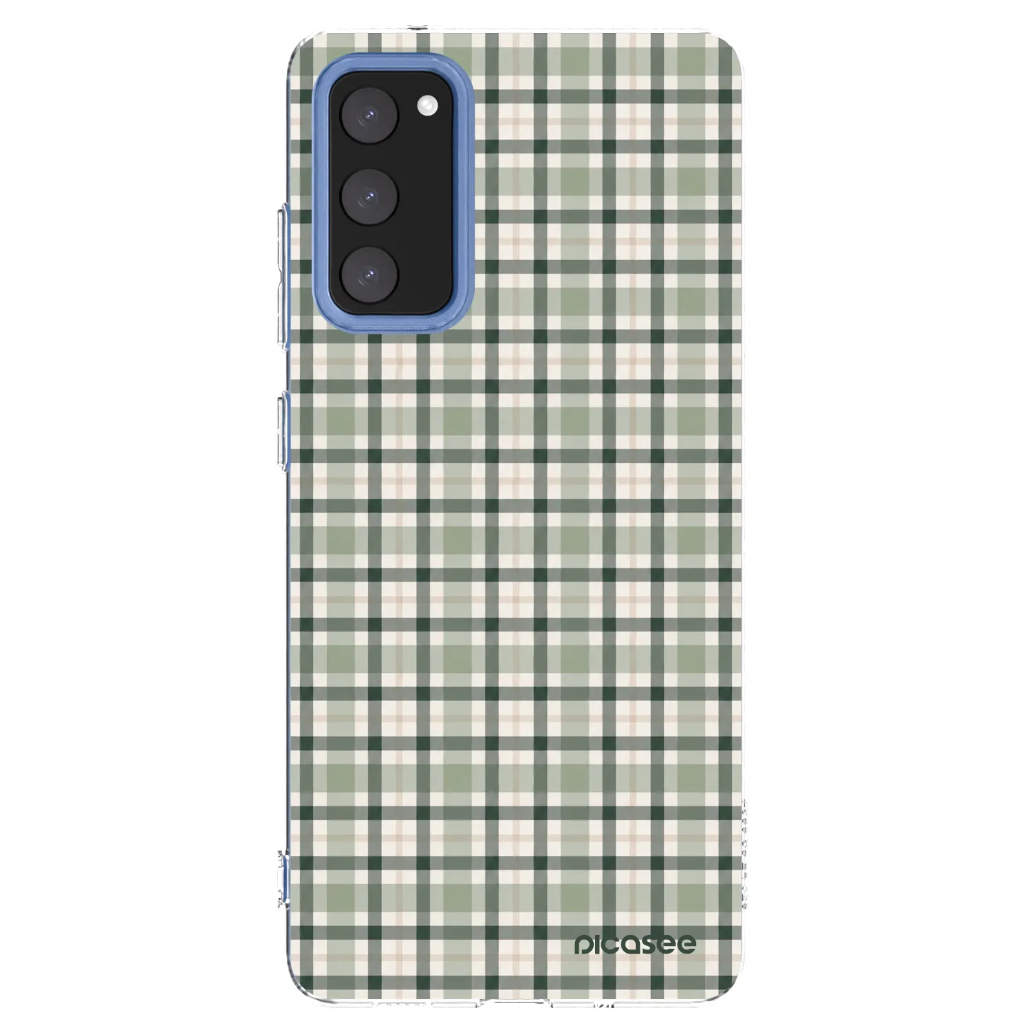 Picasee silikonski prozorni ovitek za Samsung Galaxy S20 FE - Sage Tartan