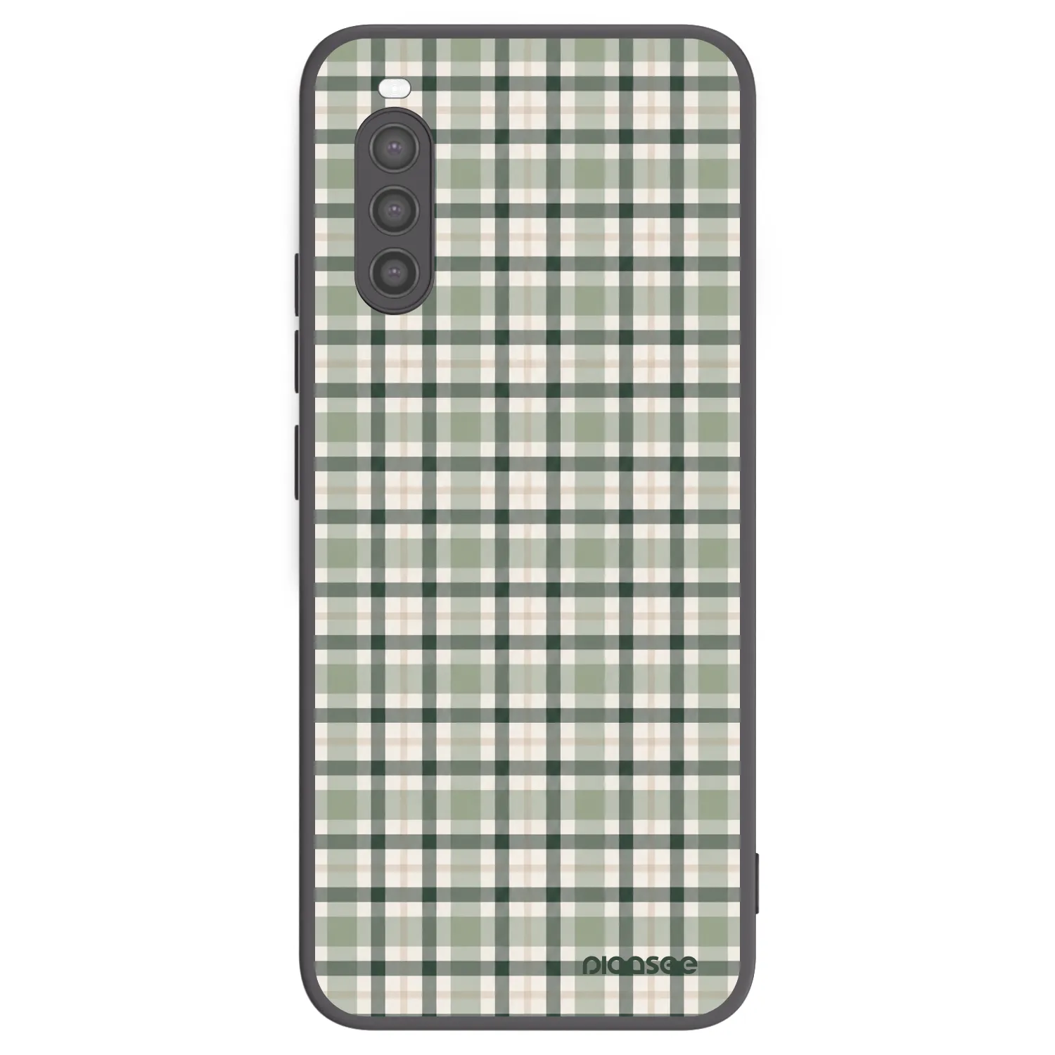 Picasee silikonski črni ovitek za Sony Xperia 10 II - Sage Tartan