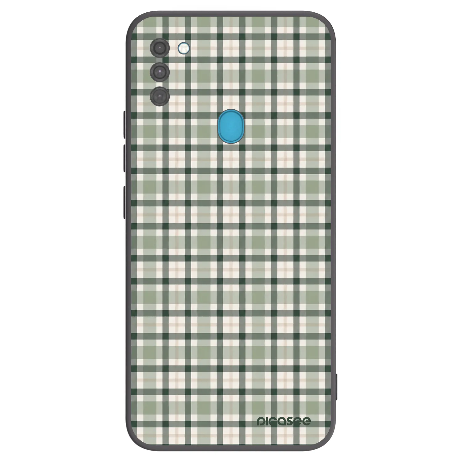 Picasee silikonski črni ovitek za Samsung Galaxy M11 - Sage Tartan