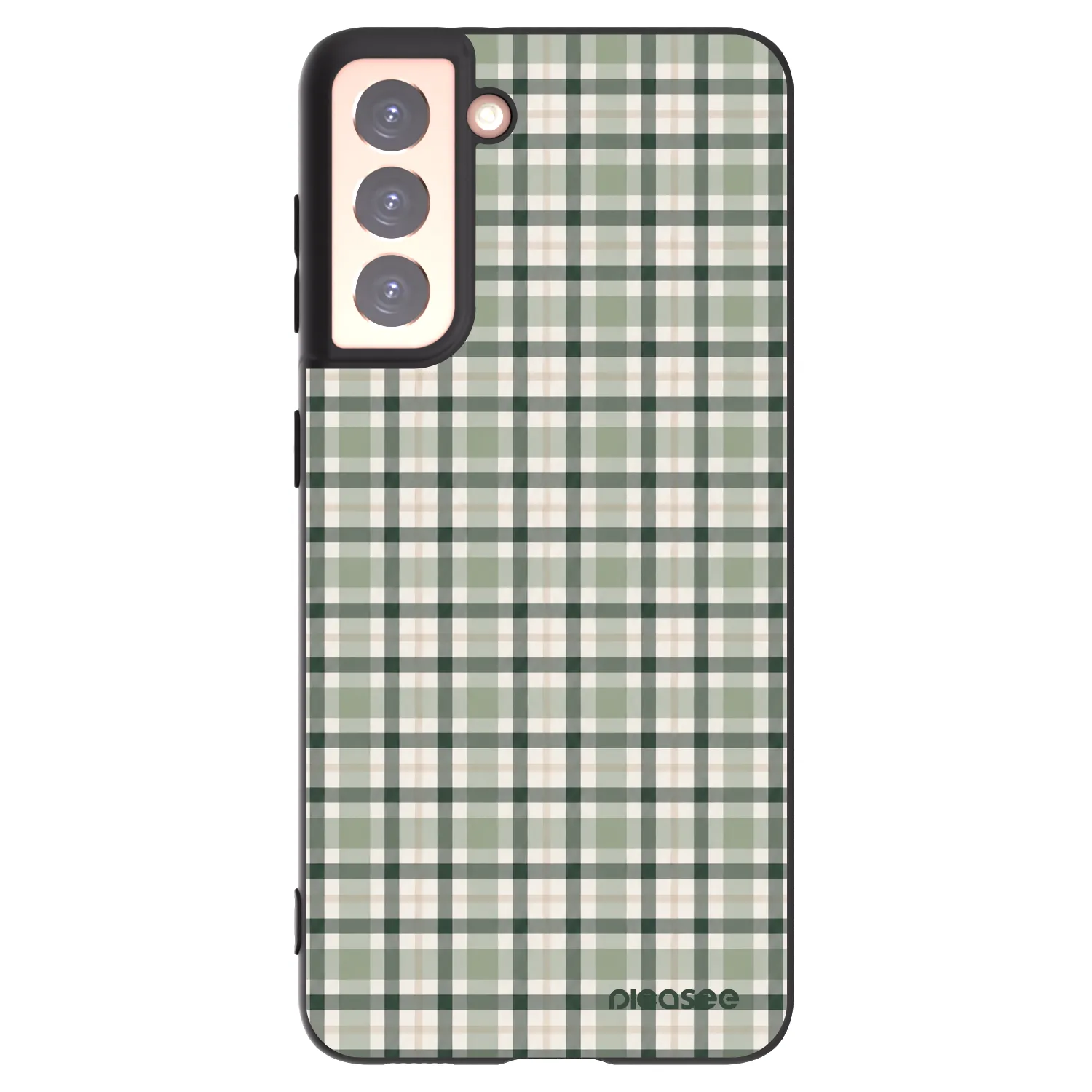 Picasee silikonski črni ovitek za Samsung Galaxy S21 5G G991B - Sage Tartan