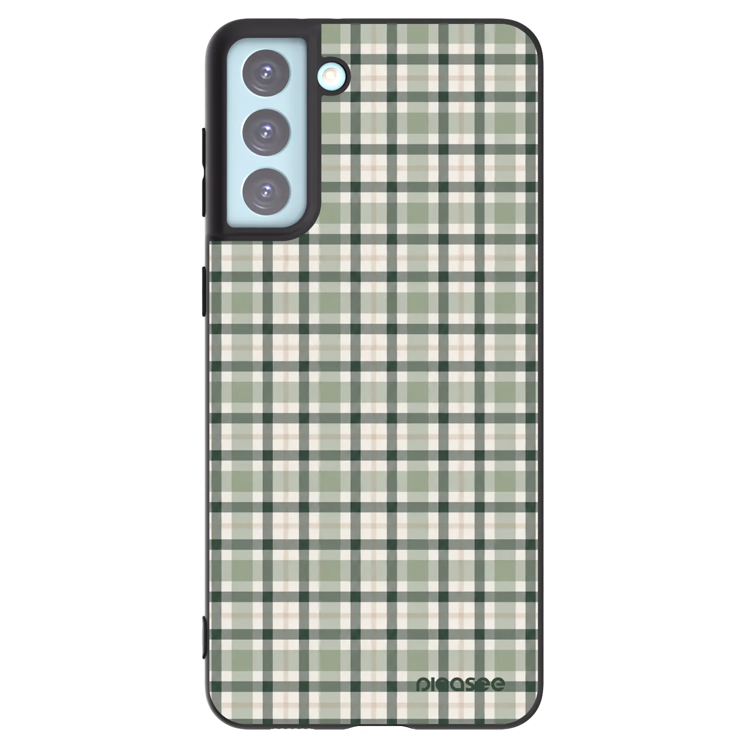 Picasee silikonski črni ovitek za Samsung Galaxy S21+ 5G G996F - Sage Tartan