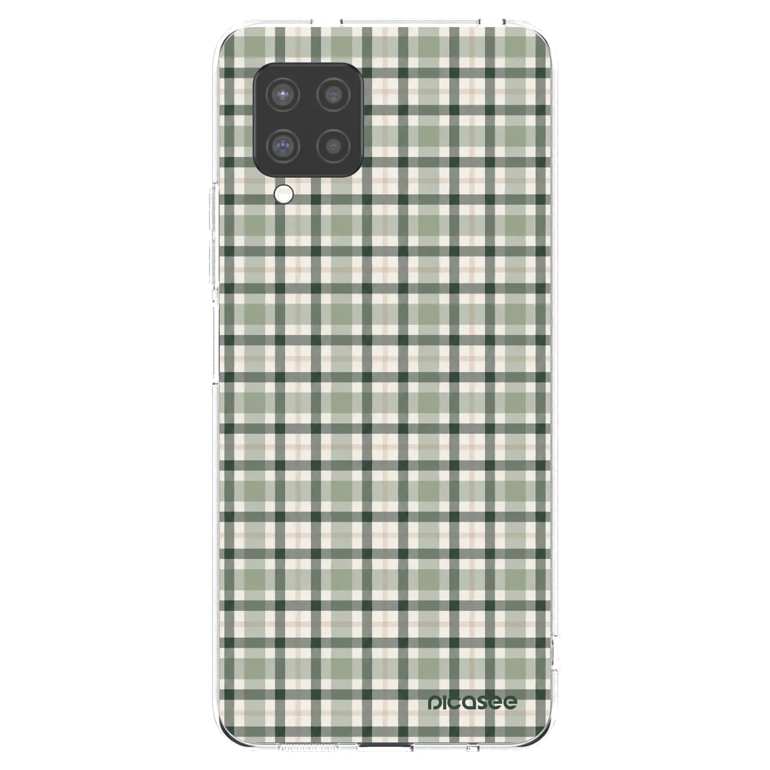 Picasee silikonski prozorni ovitek za Samsung Galaxy A42 A426B - Sage Tartan