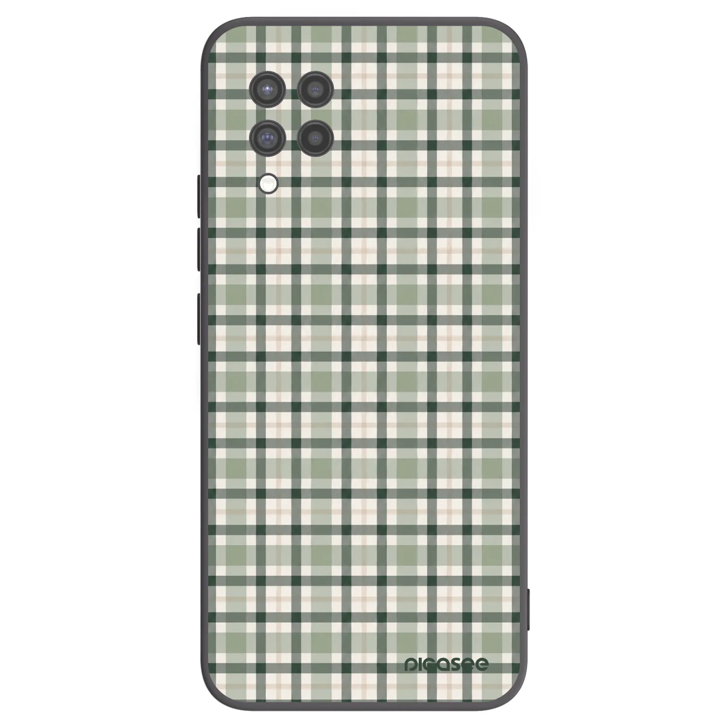 Picasee silikonski črni ovitek za Samsung Galaxy A42 A426B - Sage Tartan