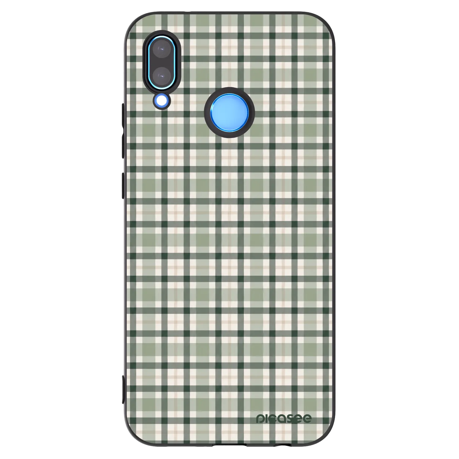 Picasee silikonski črni ovitek za Huawei P20 Lite - Sage Tartan