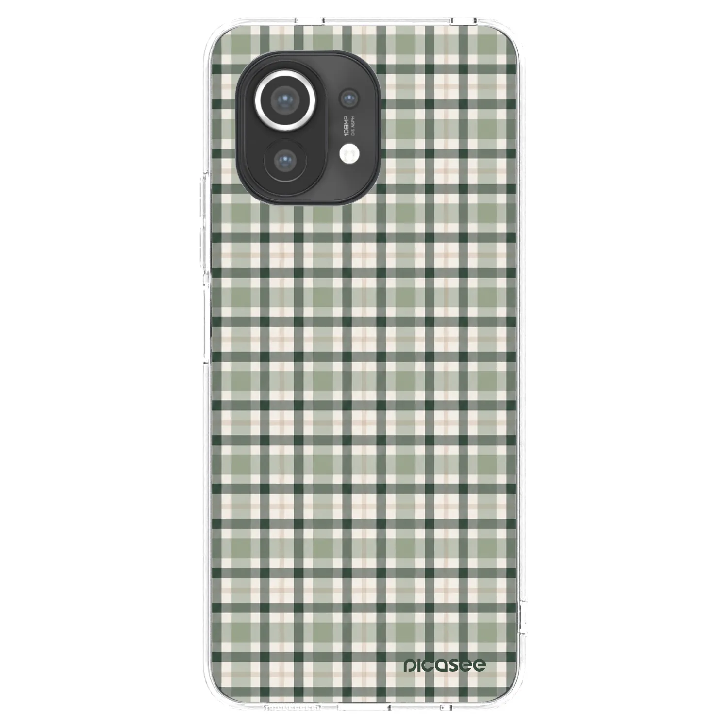 Picasee silikonski prozorni ovitek za Xiaomi Mi 11 - Sage Tartan
