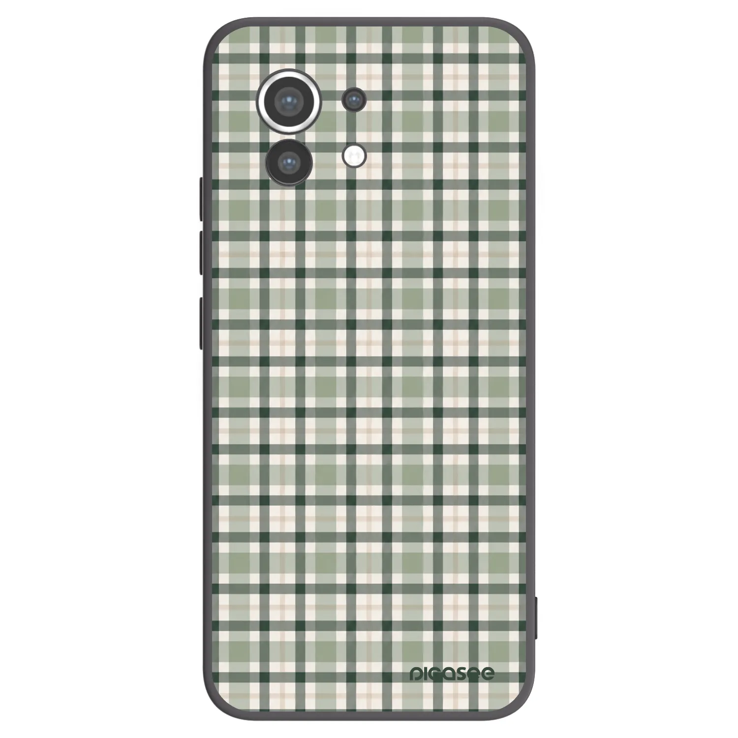 Picasee silikonski črni ovitek za Xiaomi Mi 11 - Sage Tartan