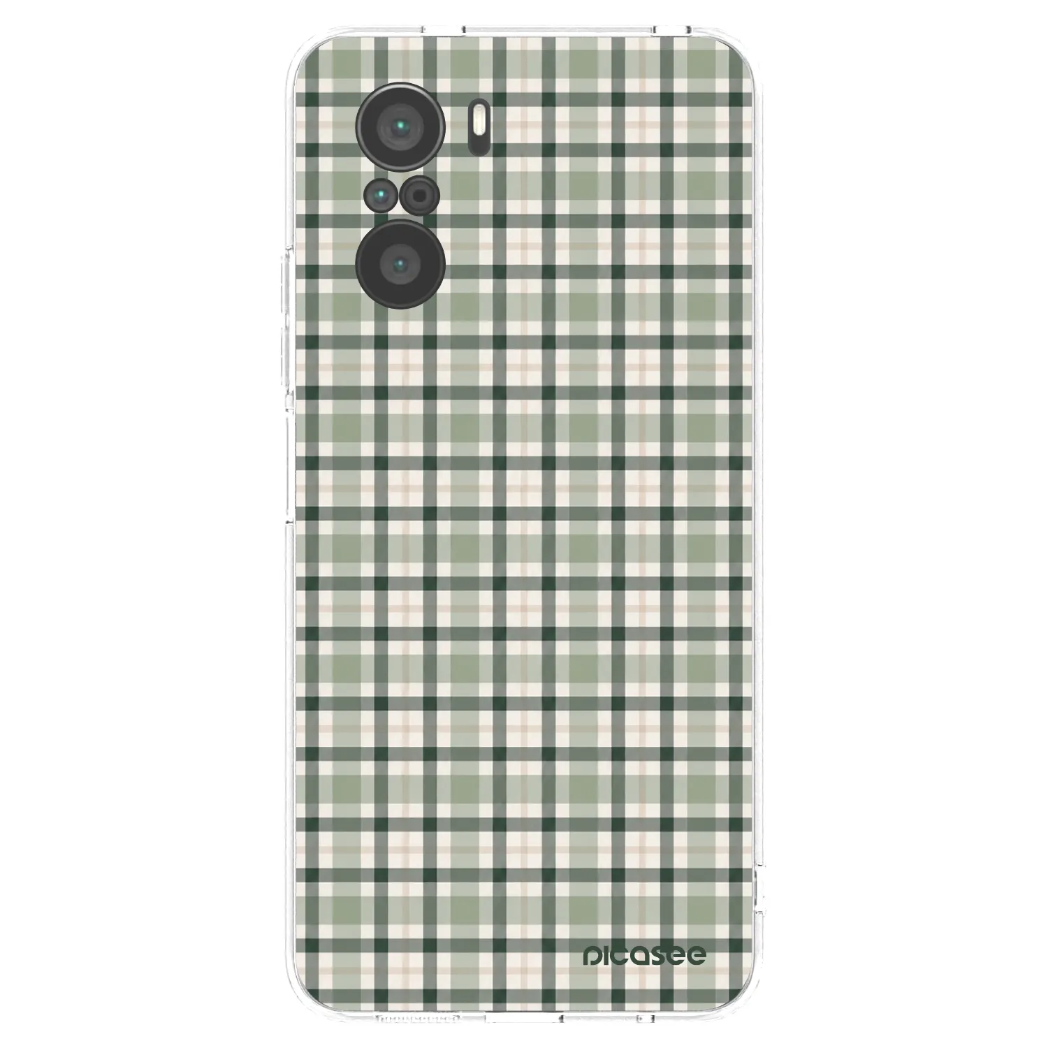 Picasee silikonski prozorni ovitek za Xiaomi Poco F3 - Sage Tartan
