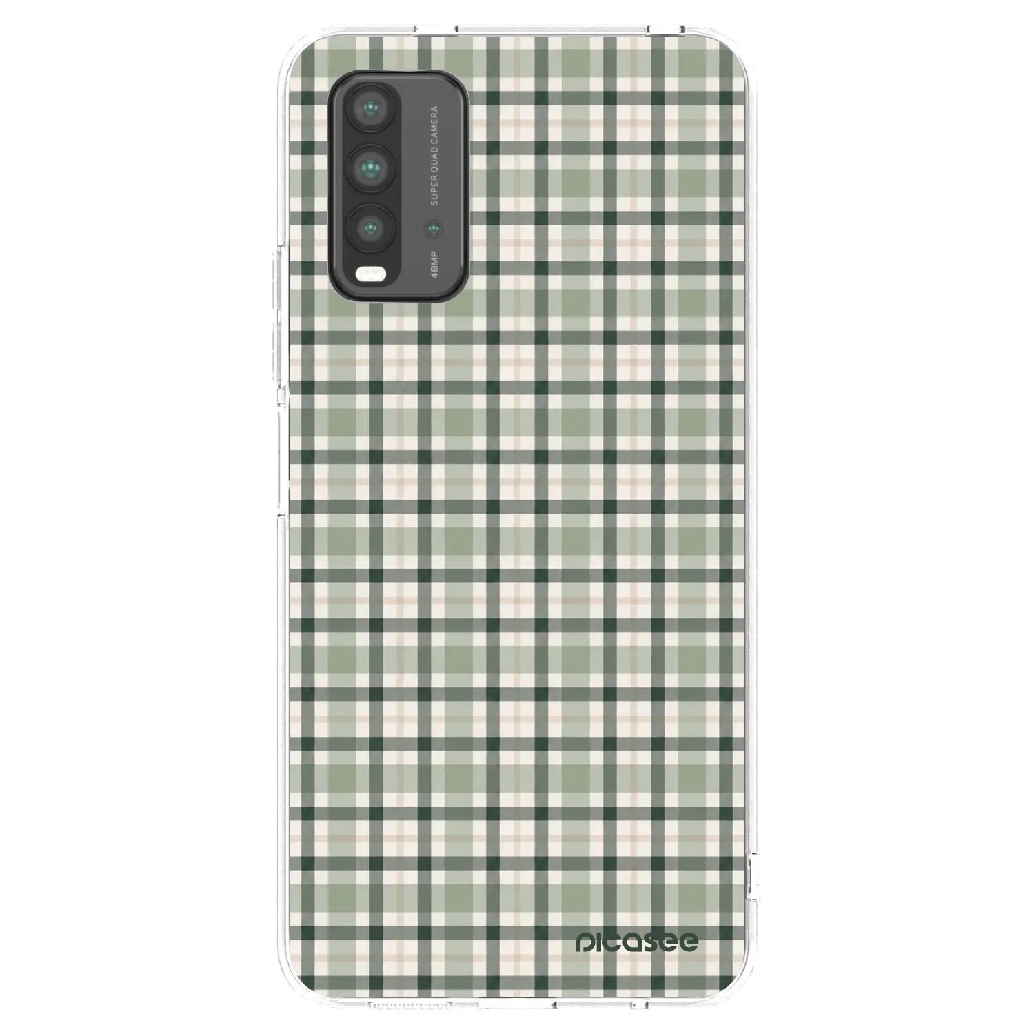 Picasee silikonski prozorni ovitek za Xiaomi Redmi 9T - Sage Tartan