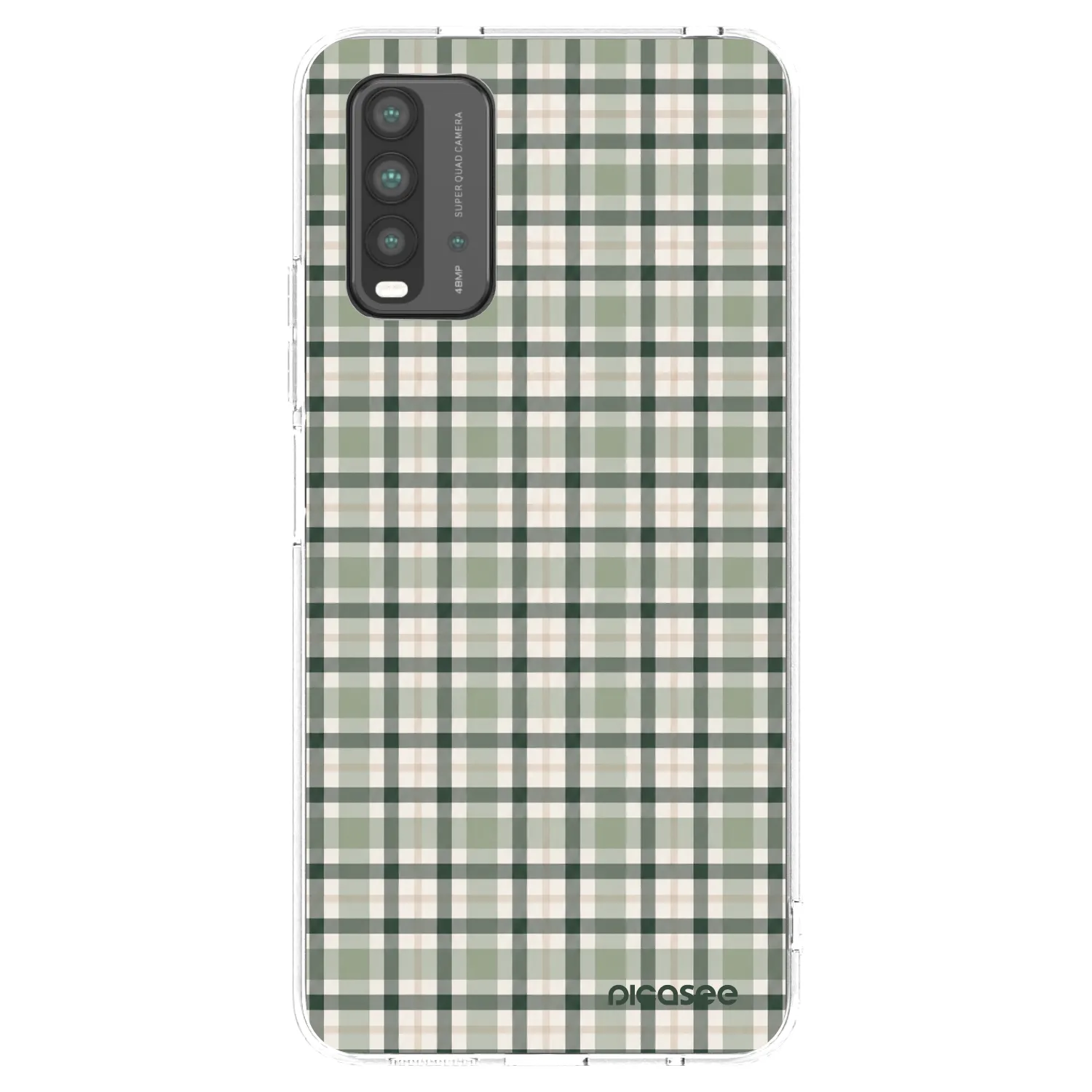Picasee silikonski črni ovitek za Xiaomi Redmi 9T - Sage Tartan
