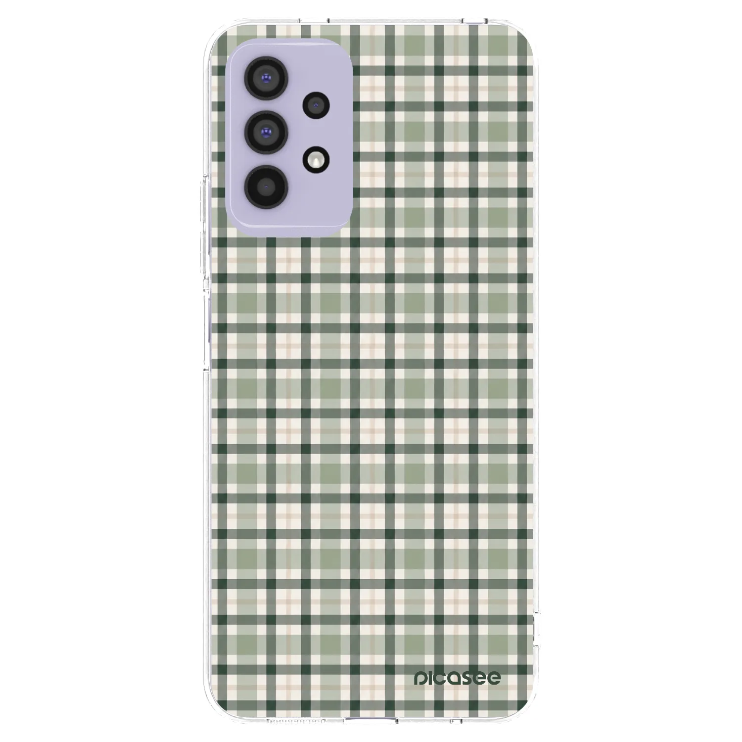 Picasee silikonski prozorni ovitek za Samsung Galaxy A32 4G SM-A325F - Sage Tartan