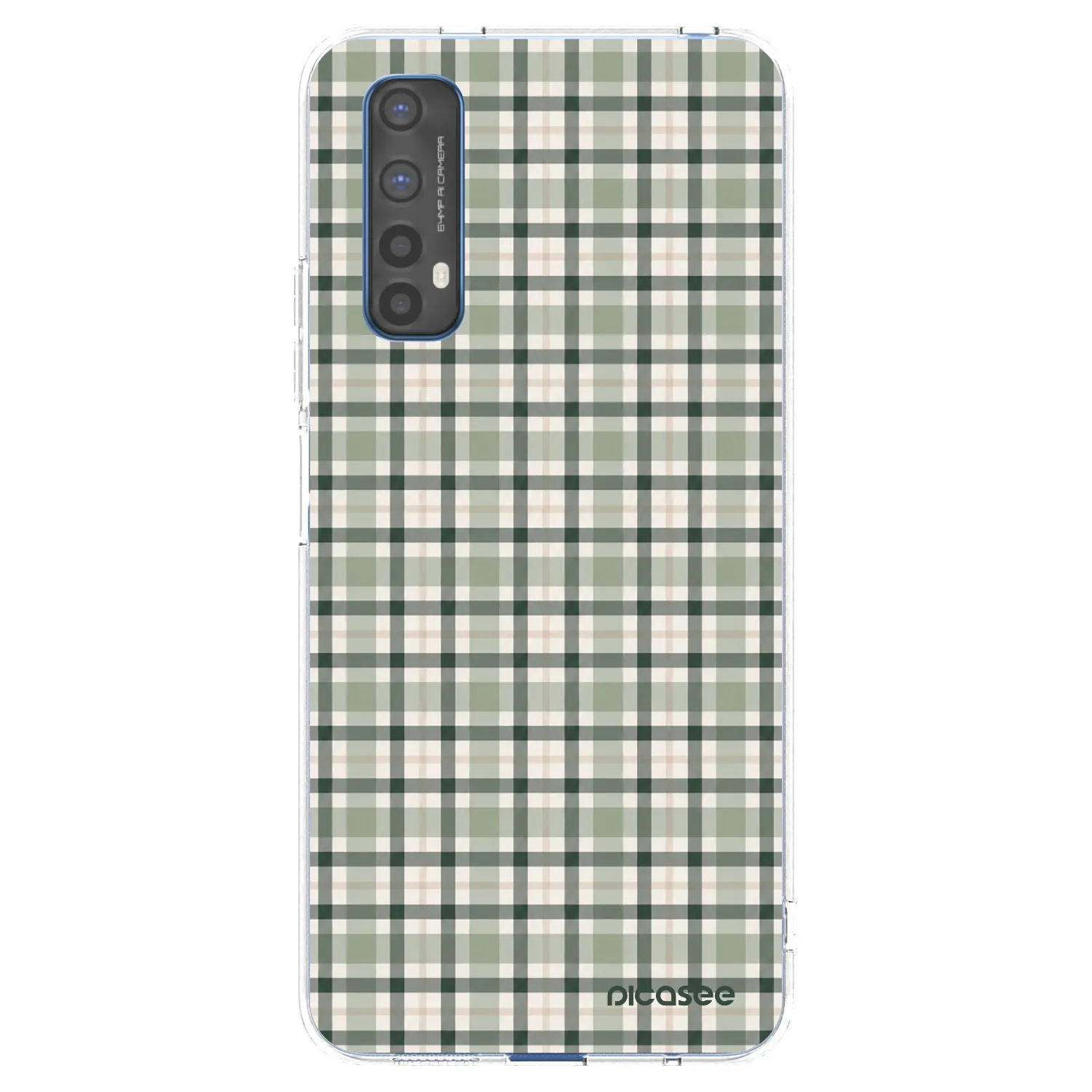 Picasee silikonski prozorni ovitek za Realme 7 - Sage Tartan