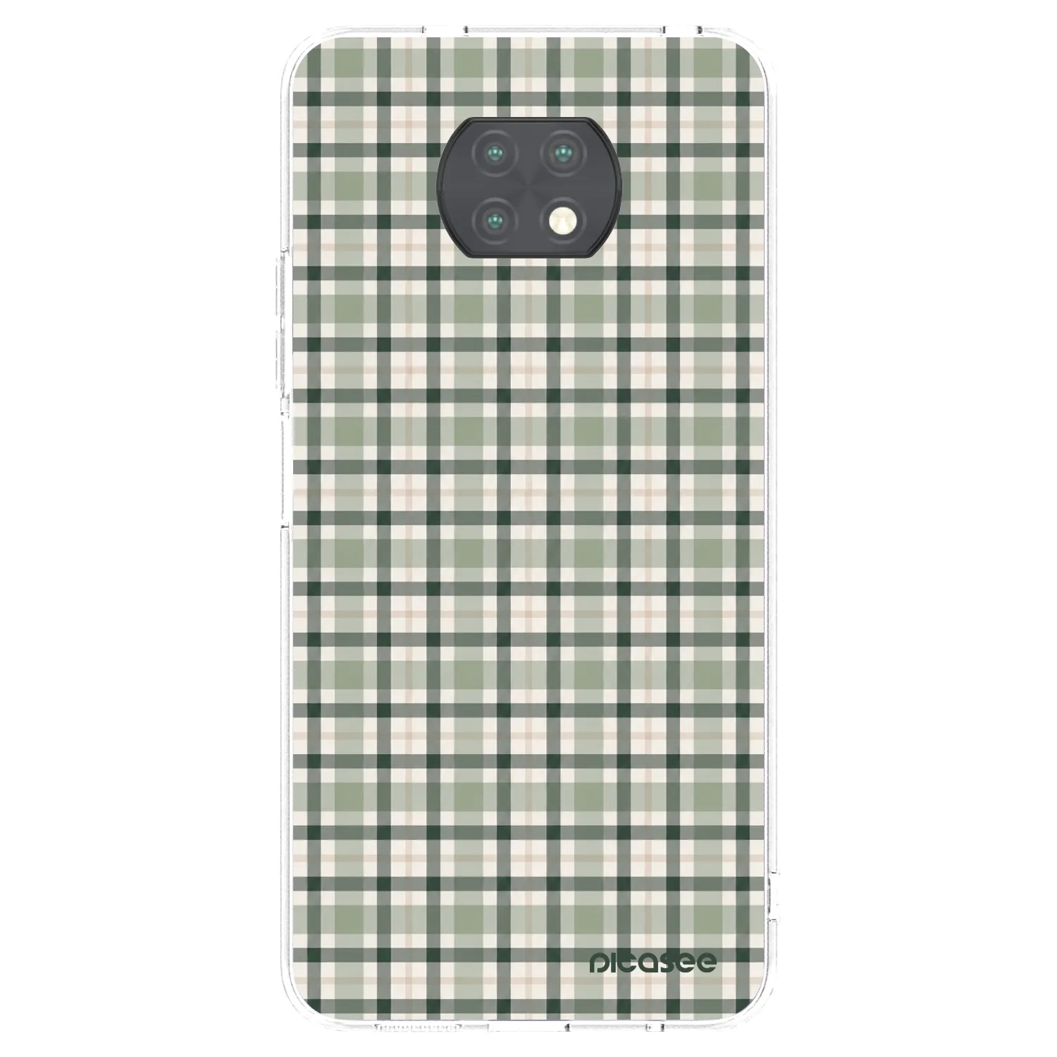 Picasee silikonski prozorni ovitek za Xiaomi Redmi Note 9T - Sage Tartan