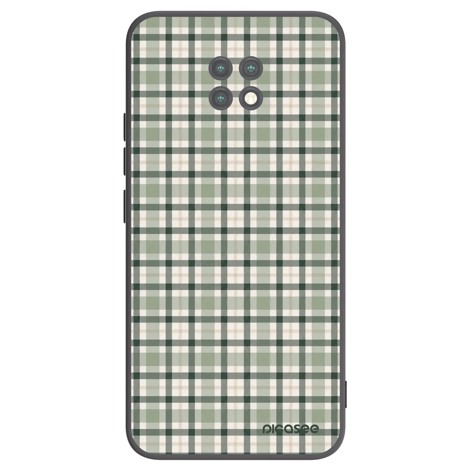 Picasee silikonski črni ovitek za Xiaomi Redmi Note 9T - Sage Tartan