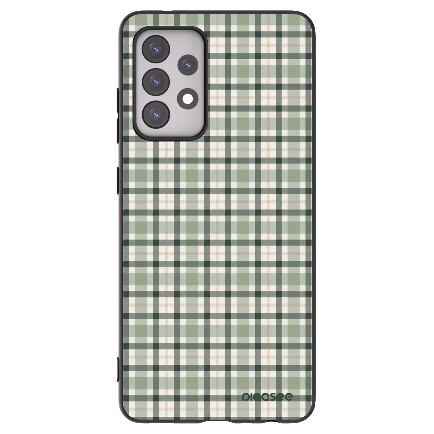 Picasee silikonski črni ovitek za Samsung Galaxy A52s 5G A528B - Sage Tartan