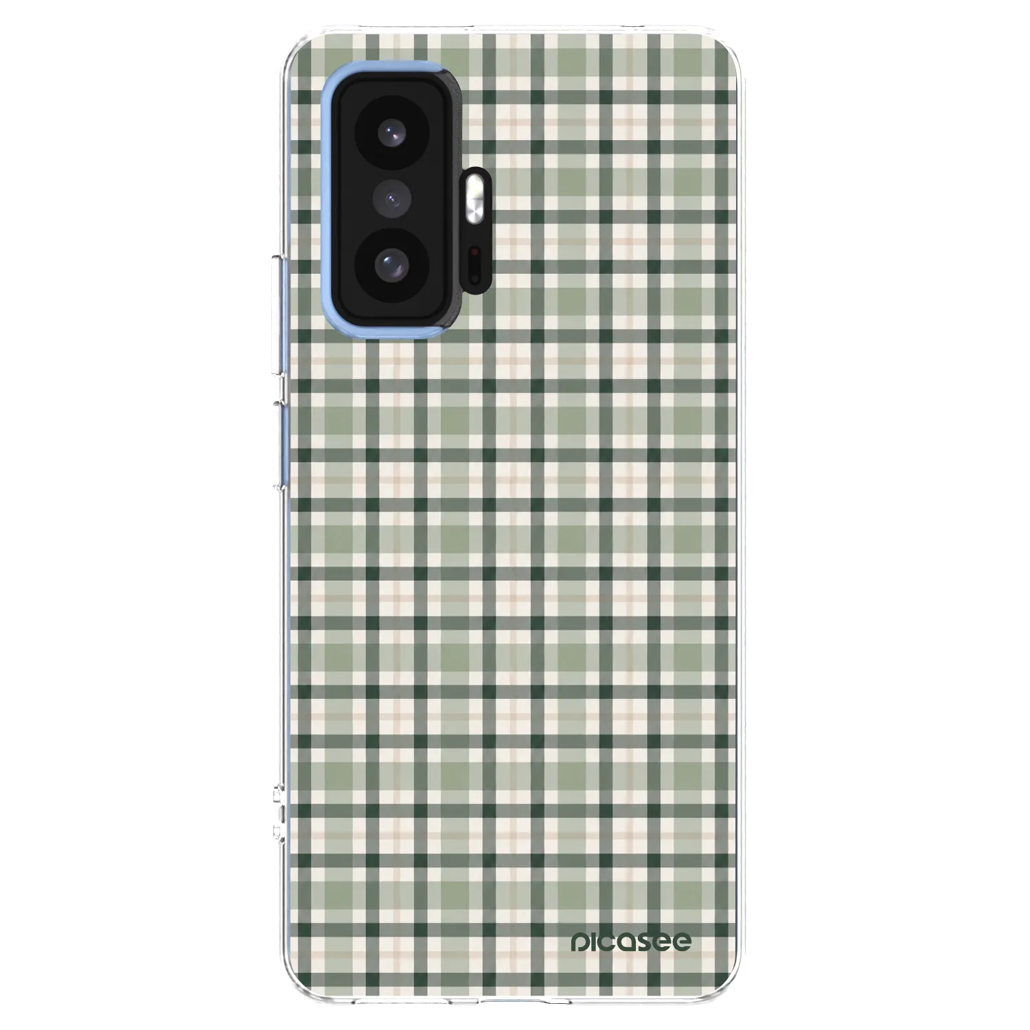 Picasee silikonski prozorni ovitek za Xiaomi 11T - Sage Tartan