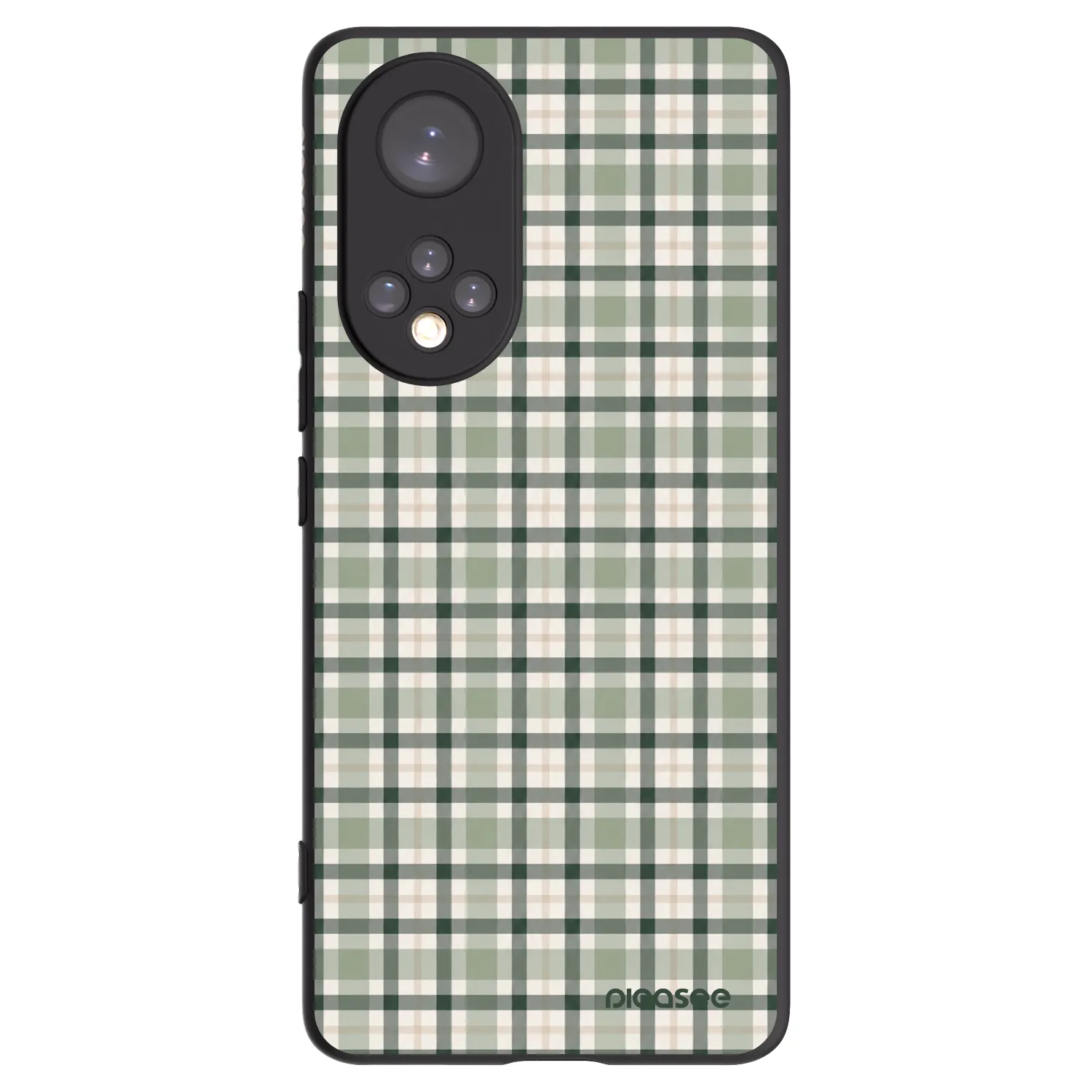 Picasee silikonski črni ovitek za Huawei Nova 9 - Sage Tartan