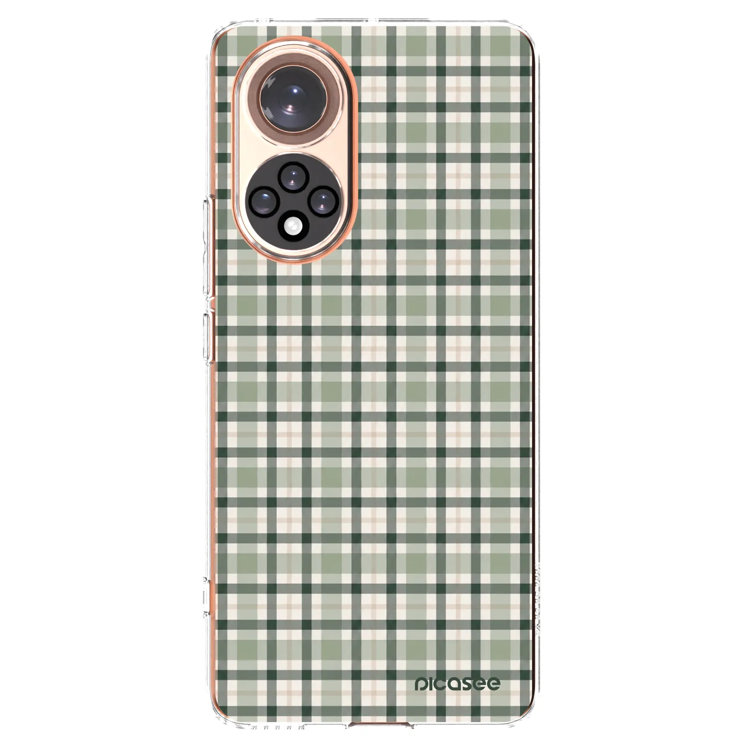 Picasee silikonski prozorni ovitek za Huawei Nova 9 - Sage Tartan