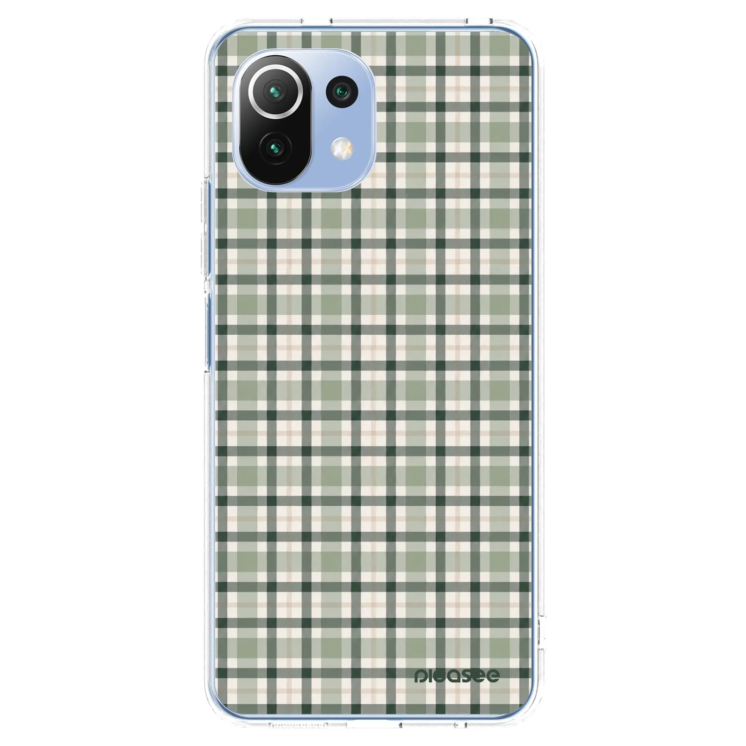 Picasee silikonski prozorni ovitek za Xiaomi 11 Lite 5G NE - Sage Tartan