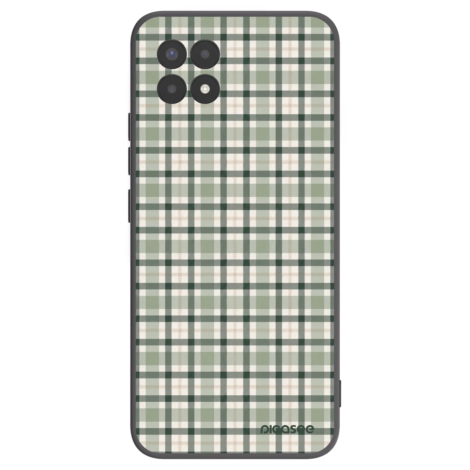 Picasee silikonski črni ovitek za Realme 8i - Sage Tartan