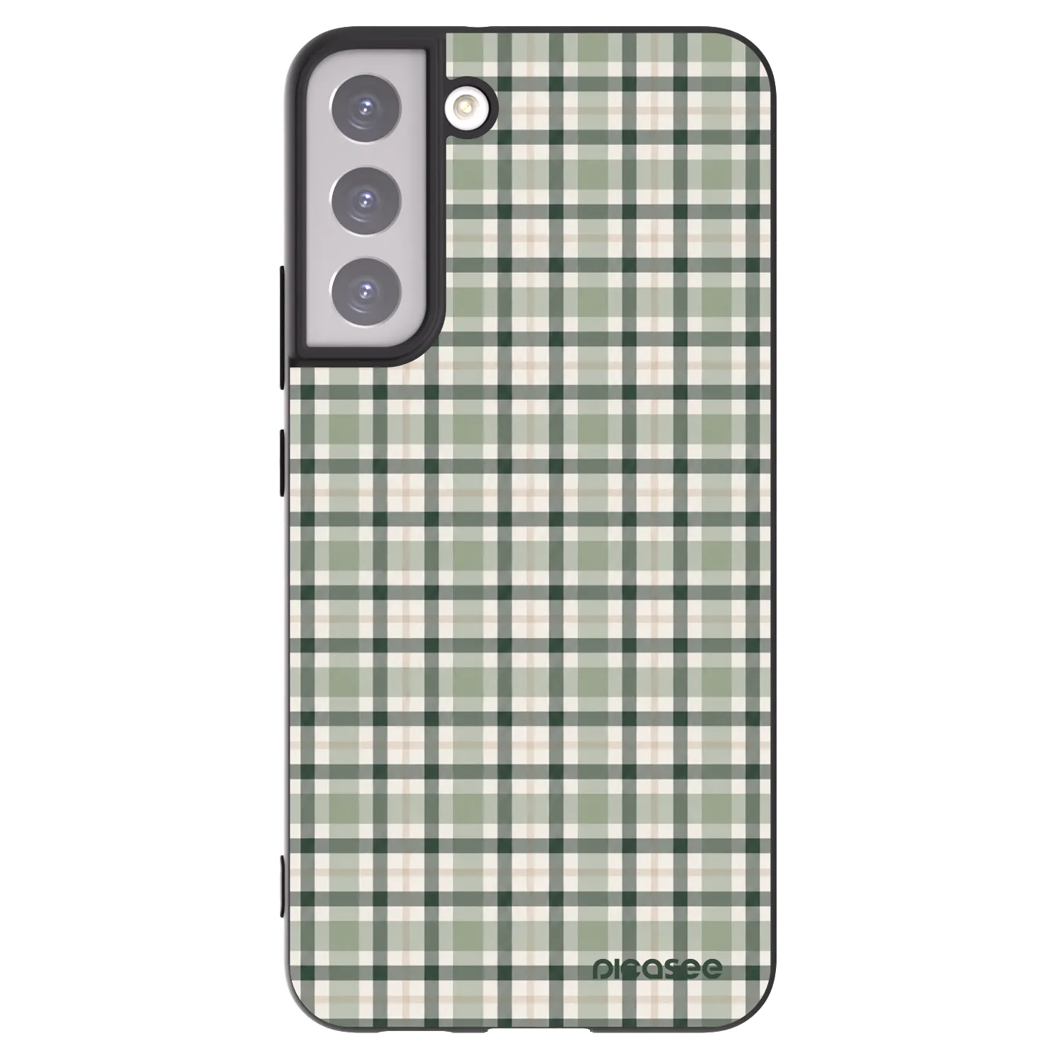 Picasee silikonski črni ovitek za Samsung Galaxy S22+ 5G - Sage Tartan