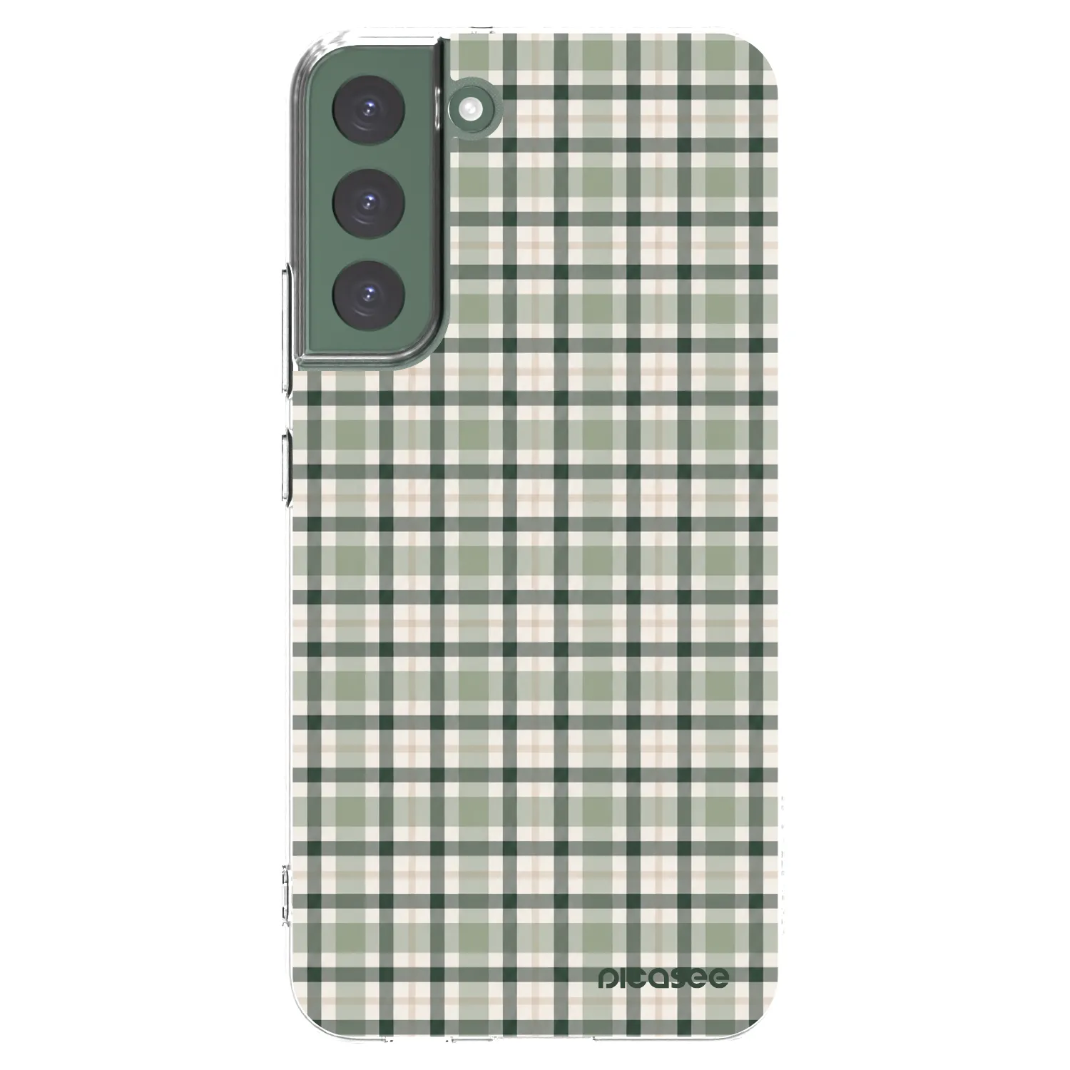 Picasee silikonski prozorni ovitek za Samsung Galaxy S22+ 5G - Sage Tartan