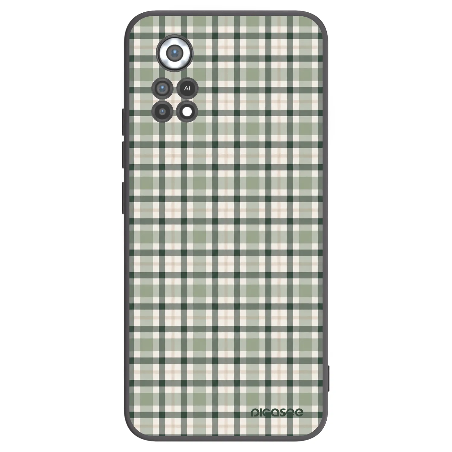 Picasee silikonski črni ovitek za Xiaomi Poco X4 Pro 5G - Sage Tartan