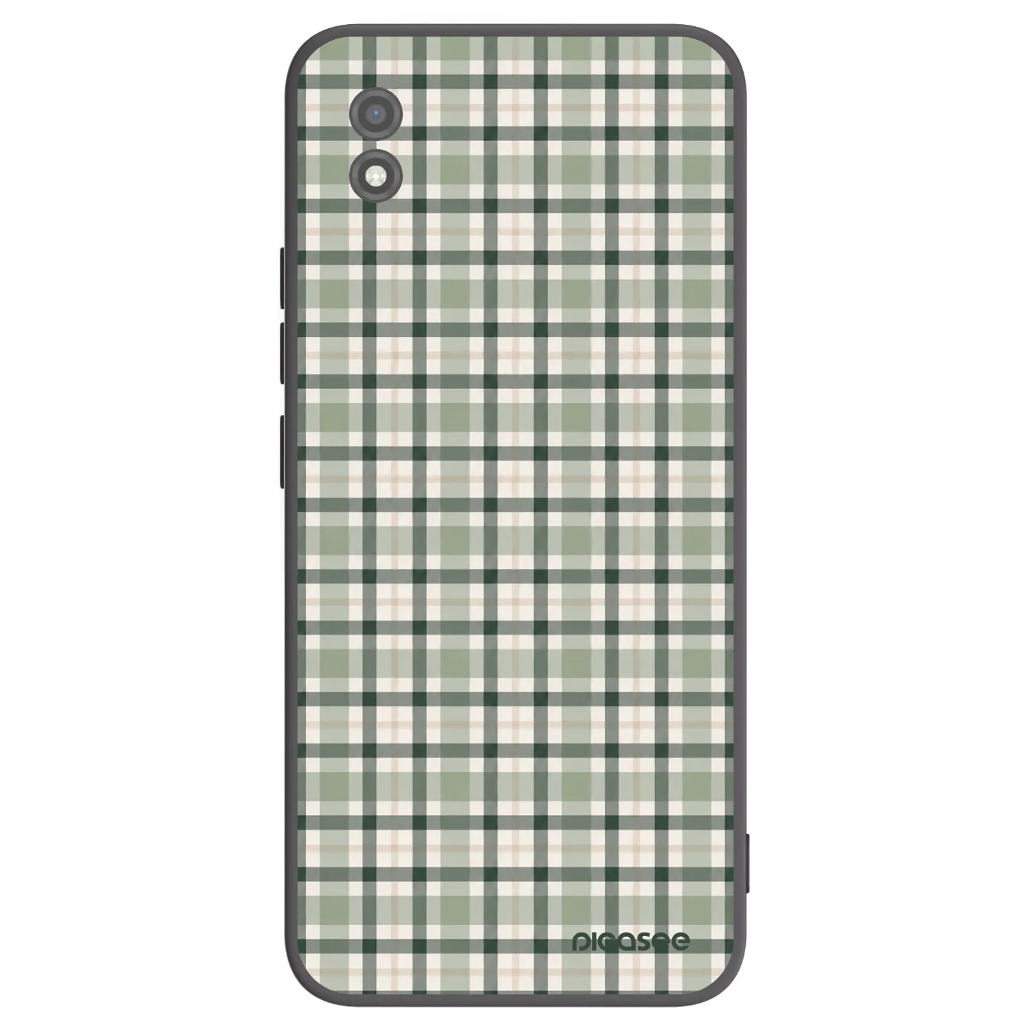 Picasee silikonski črni ovitek za Realme C11 (2021) - Sage Tartan