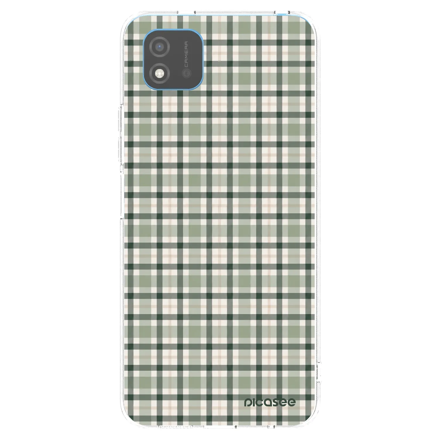 Picasee silikonski prozorni ovitek za Realme C11 (2021) - Sage Tartan