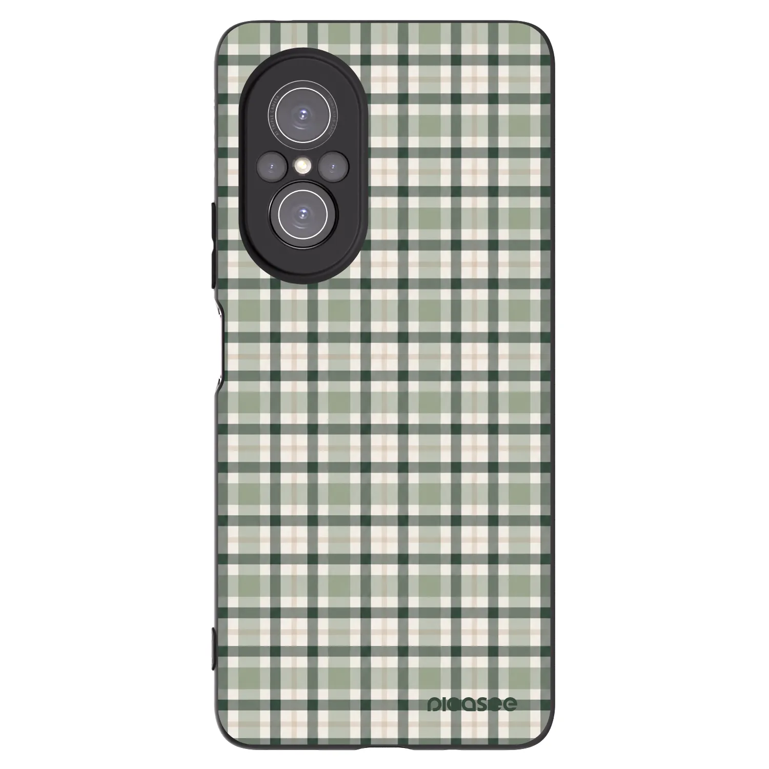 Picasee silikonski črni ovitek za Huawei Nova 9 SE - Sage Tartan