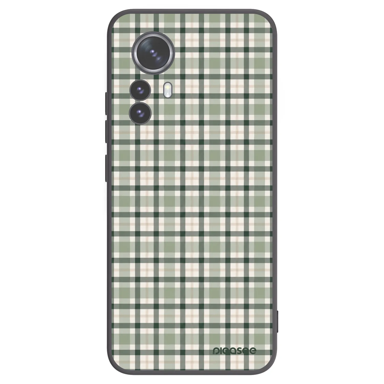 Picasee silikonski črni ovitek za Xiaomi 12 Pro - Sage Tartan