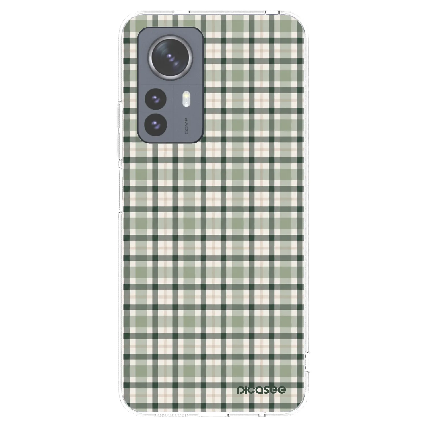Picasee silikonski prozorni ovitek za Xiaomi 12 Pro - Sage Tartan