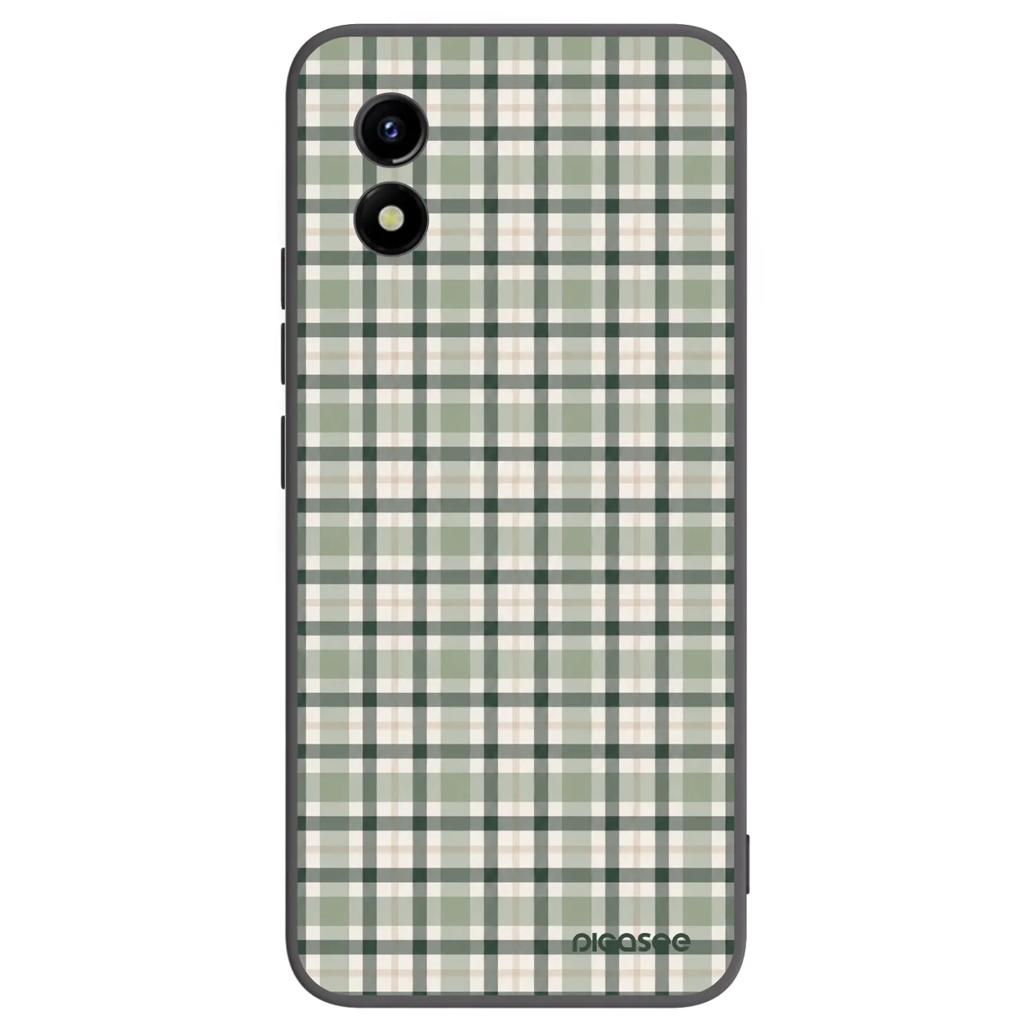 Picasee silikonski črni ovitek za Vivo Y01 - Sage Tartan