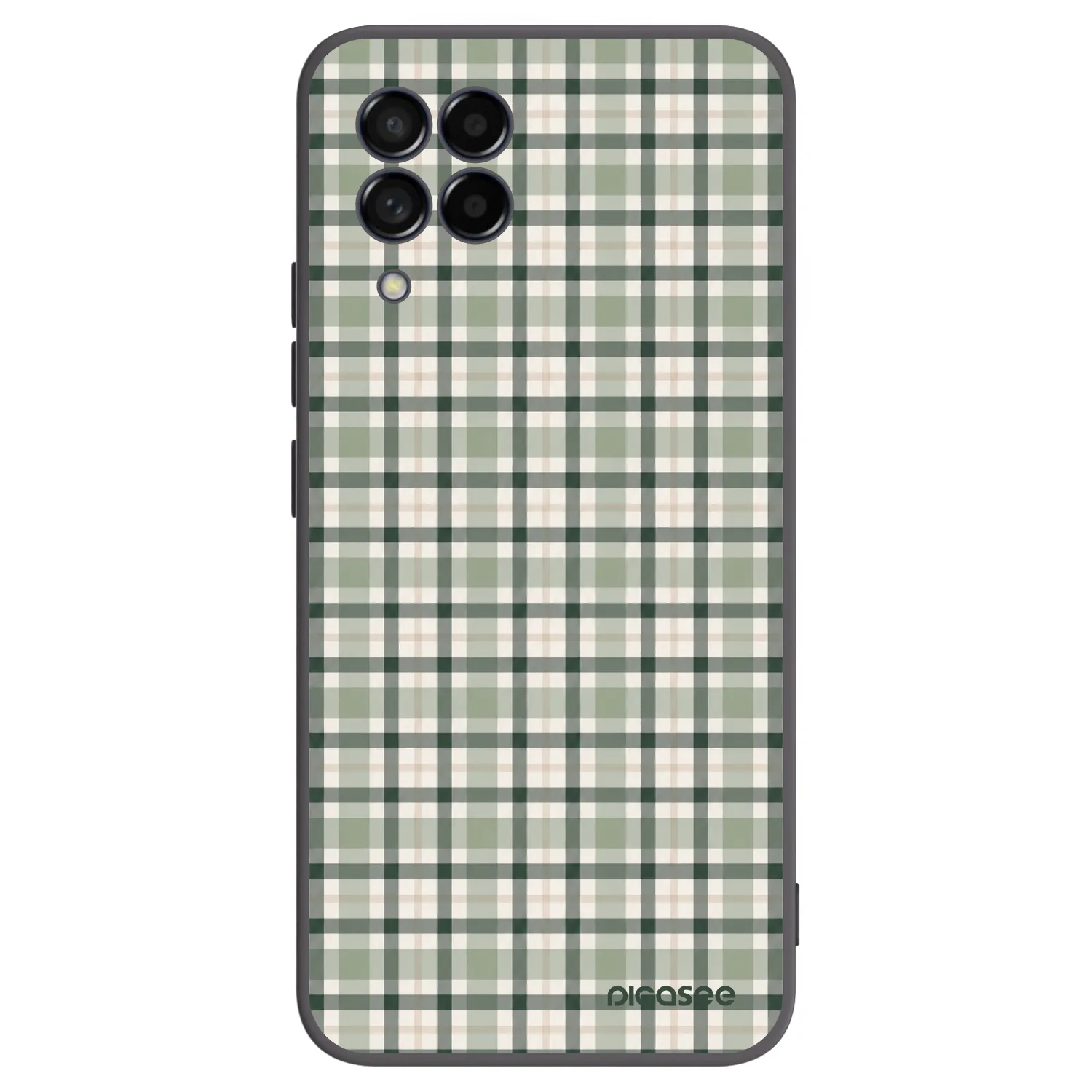 Picasee silikonski črni ovitek za Samsung Galaxy M53 5G - Sage Tartan
