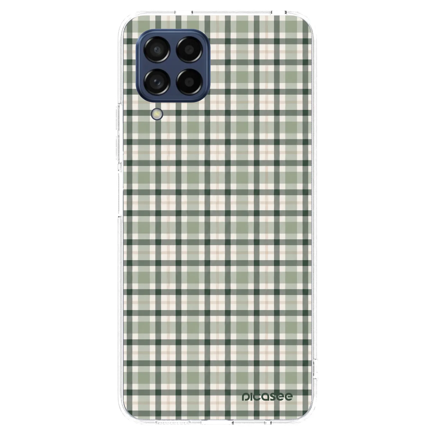Picasee silikonski prozorni ovitek za Samsung Galaxy M53 5G - Sage Tartan