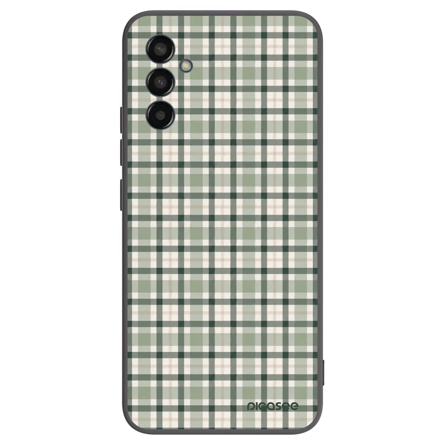 Picasee silikonski črni ovitek za Samsung Galaxy M13 M135F - Sage Tartan