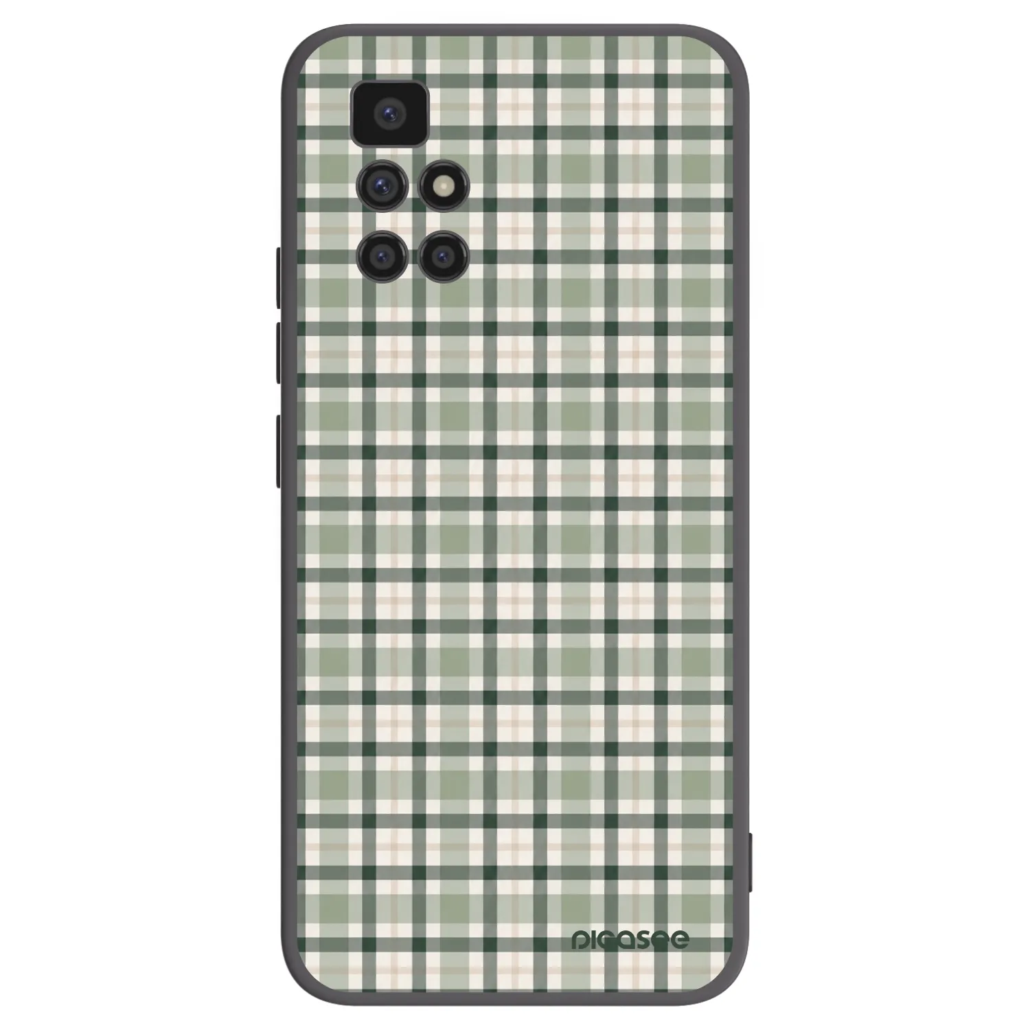 Picasee silikonski črni ovitek za Xiaomi Redmi 10 (2022) - Sage Tartan