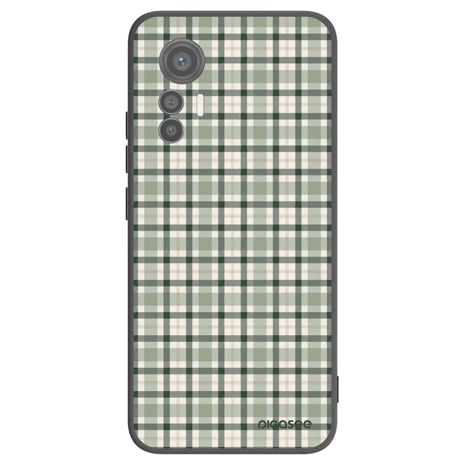 Picasee silikonski črni ovitek za Xiaomi 12 Lite - Sage Tartan