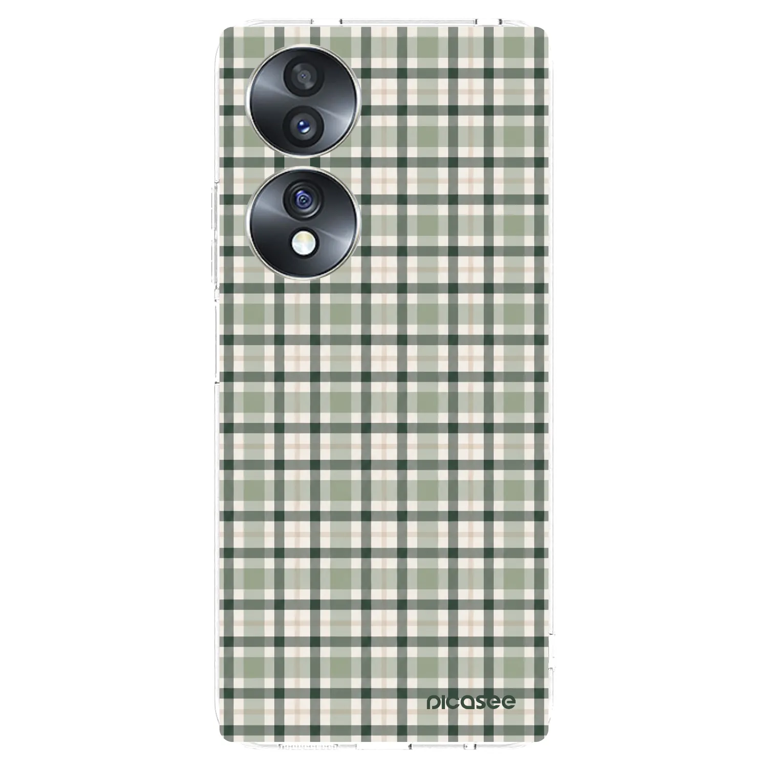Picasee silikonski prozorni ovitek za Honor 70 - Sage Tartan