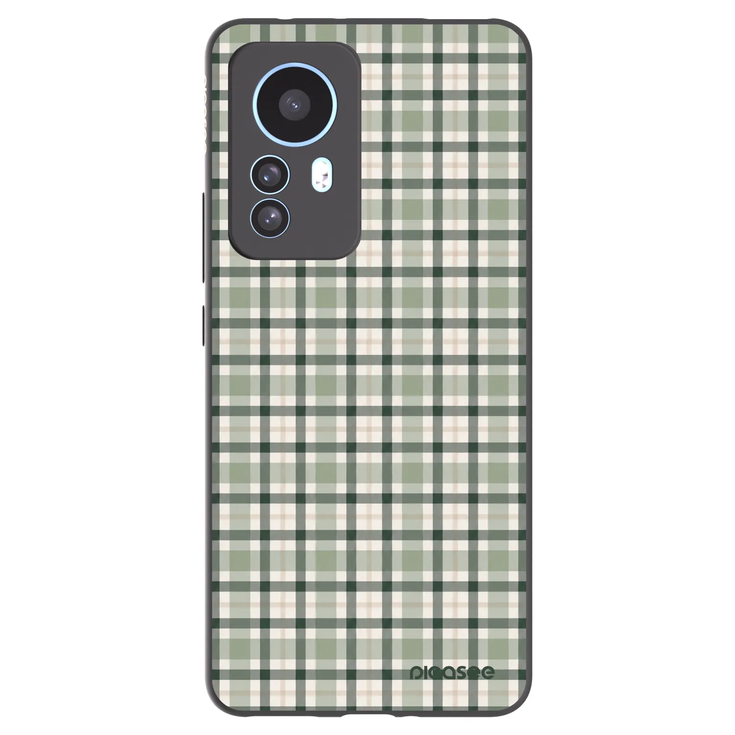 Picasee silikonski črni ovitek za Xiaomi 12T - Sage Tartan
