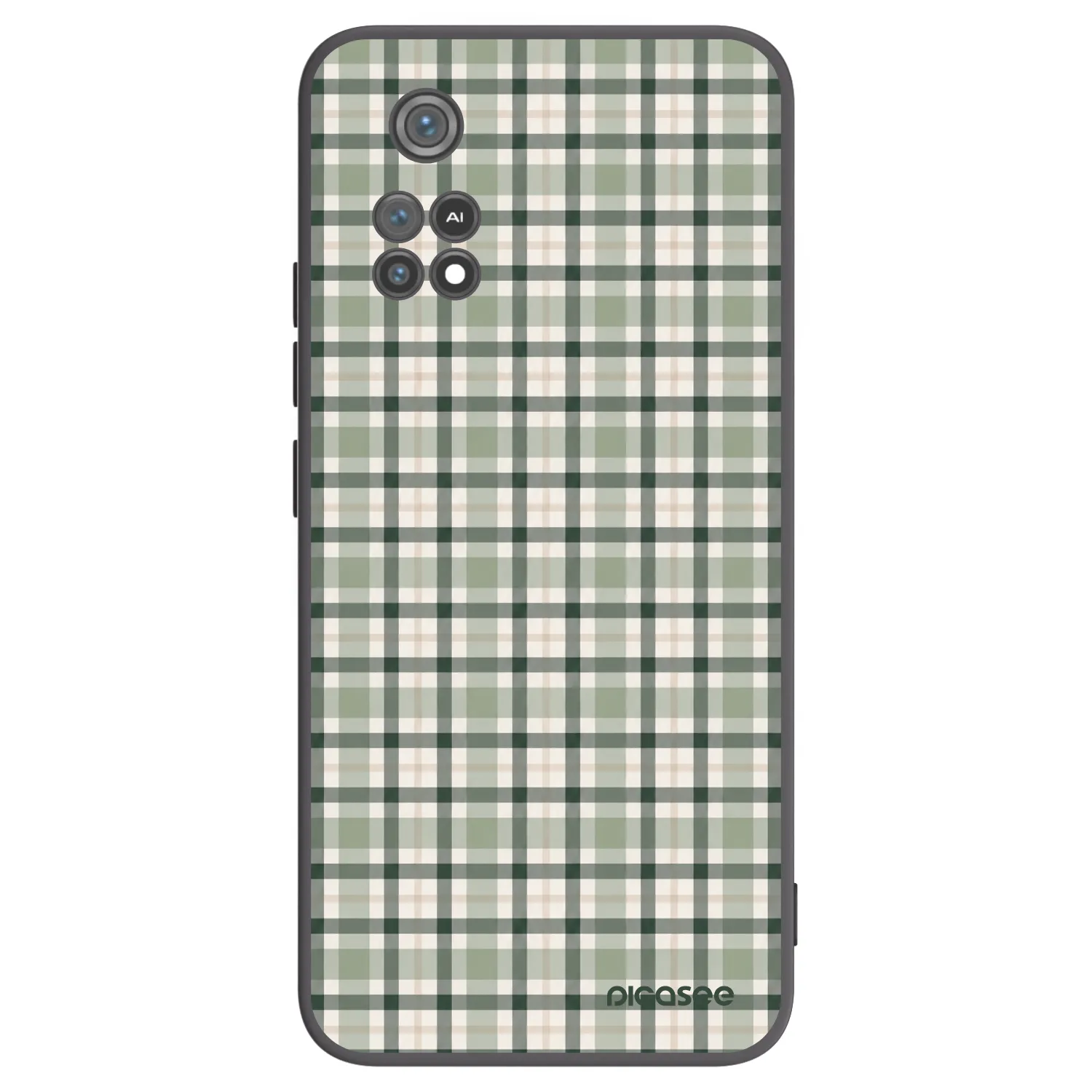 Picasee silikonski črni ovitek za Xiaomi Poco M4 Pro - Sage Tartan