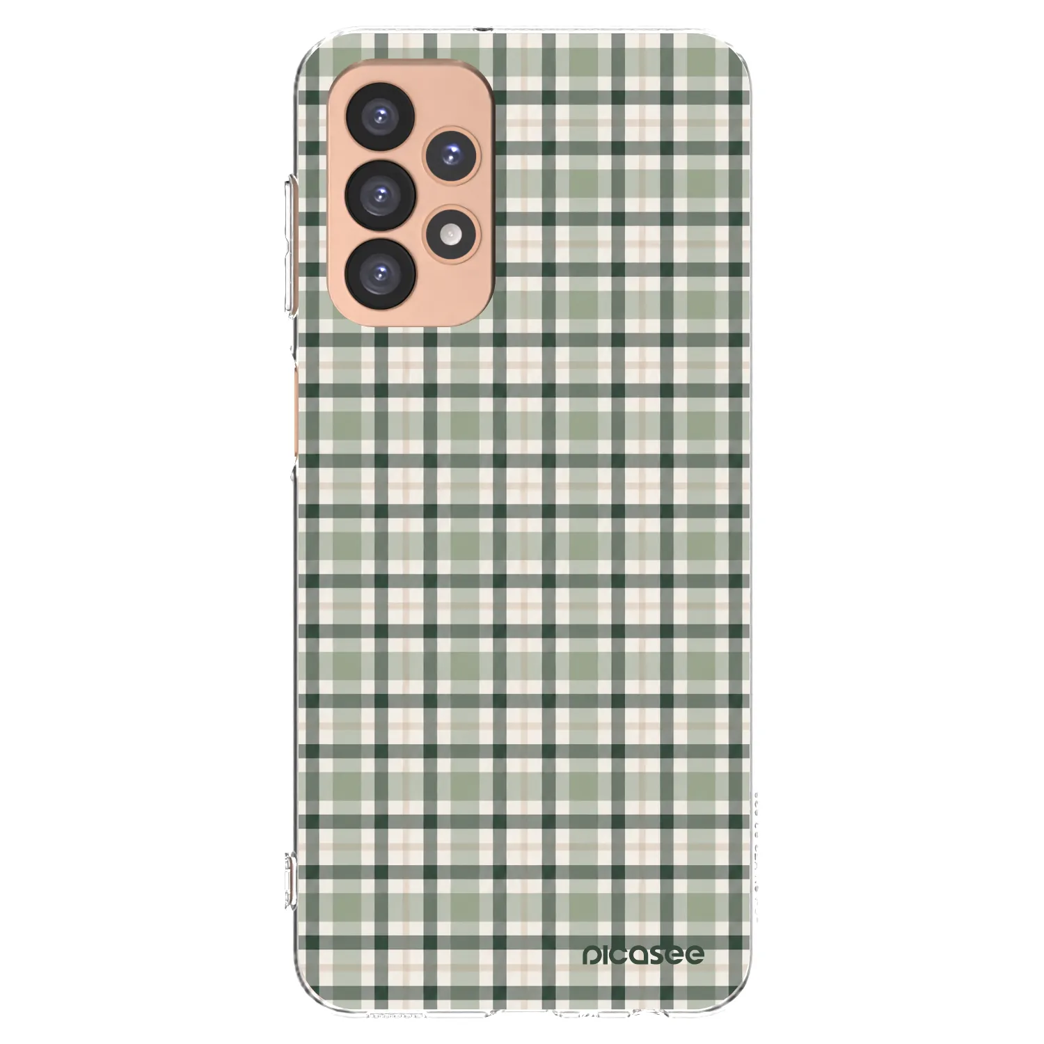 Picasee silikonski prozorni ovitek za Samsung Galaxy A23 A236B 5G - Sage Tartan