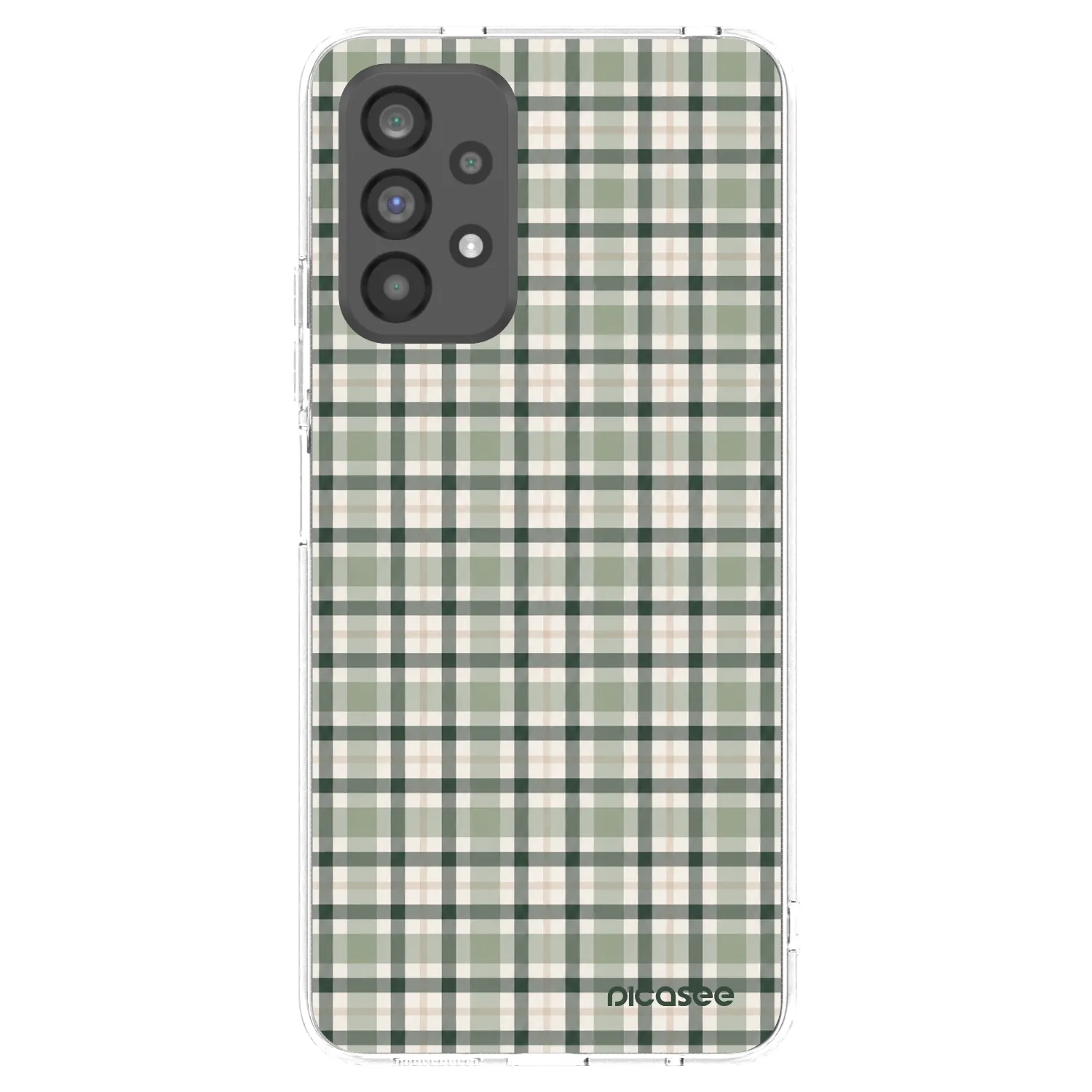 Picasee silikonski prozorni ovitek za Samsung Galaxy A73 5G - Sage Tartan