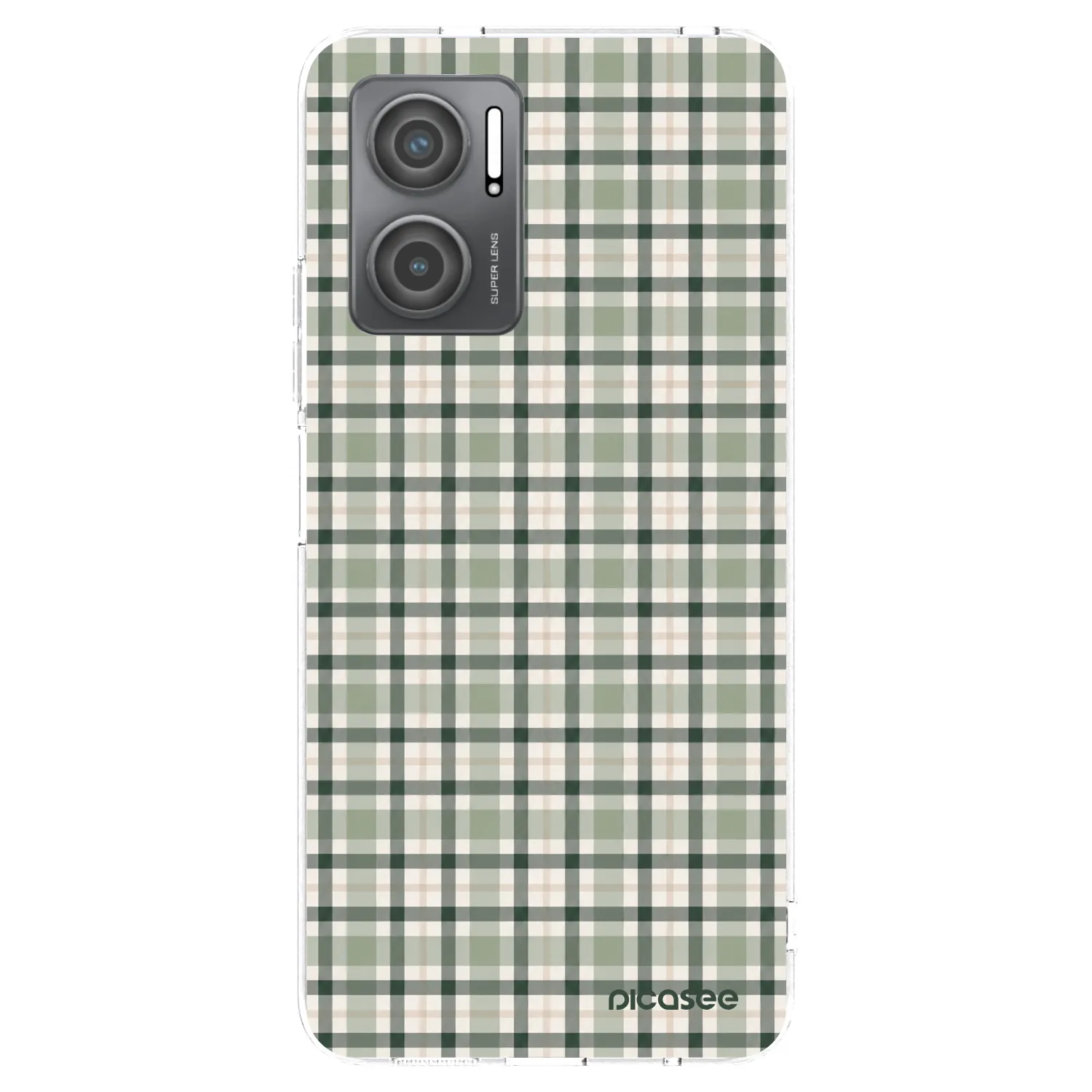 Picasee silikonski prozorni ovitek za Xiaomi Redmi 10 5G - Sage Tartan
