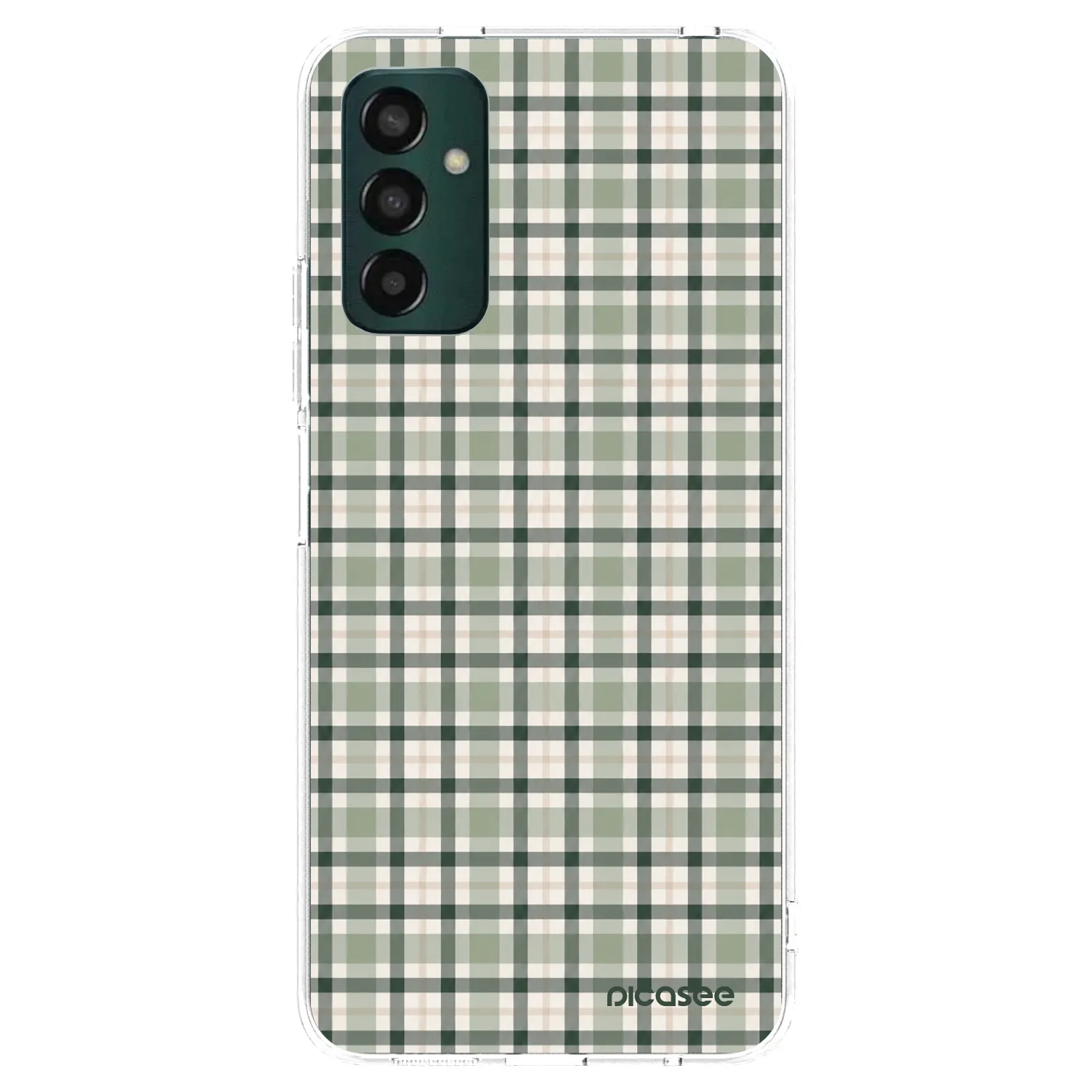 Picasee silikonski prozorni ovitek za Samsung Galaxy M23 5G - Sage Tartan
